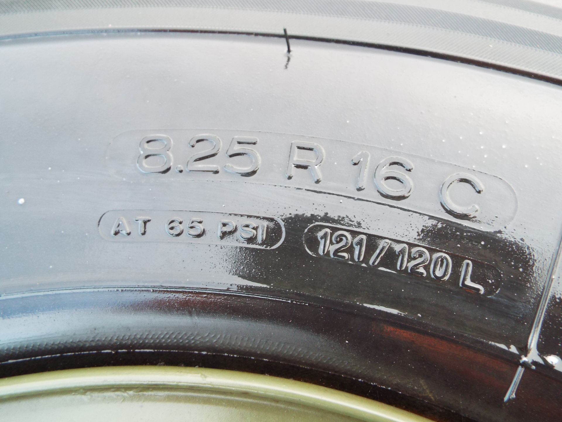 4 x Michelin XZL 8.25 R16 Tyres with Rims - Image 4 of 9