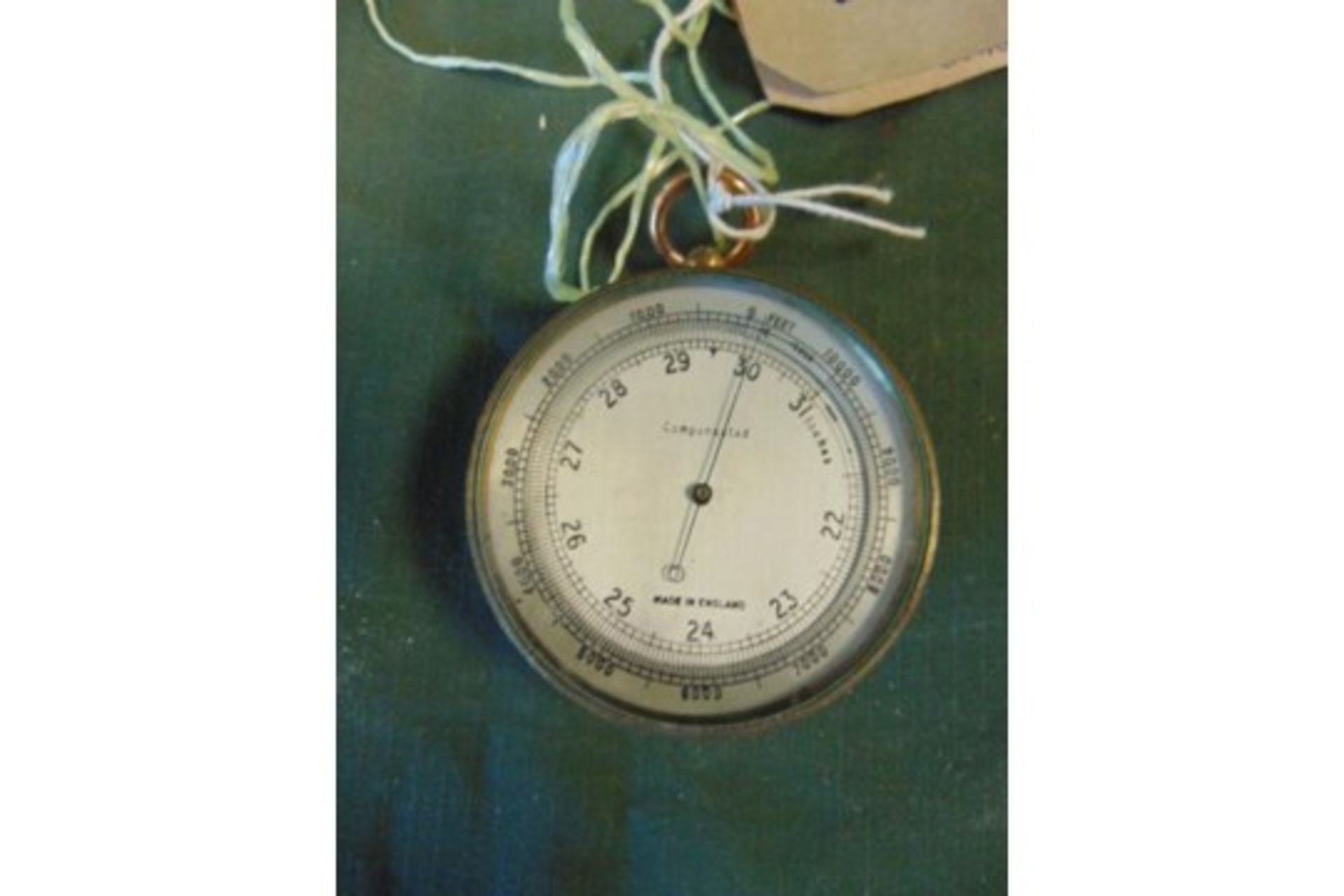 Military Issue Aneroid Barometer graduated in feet & millibars