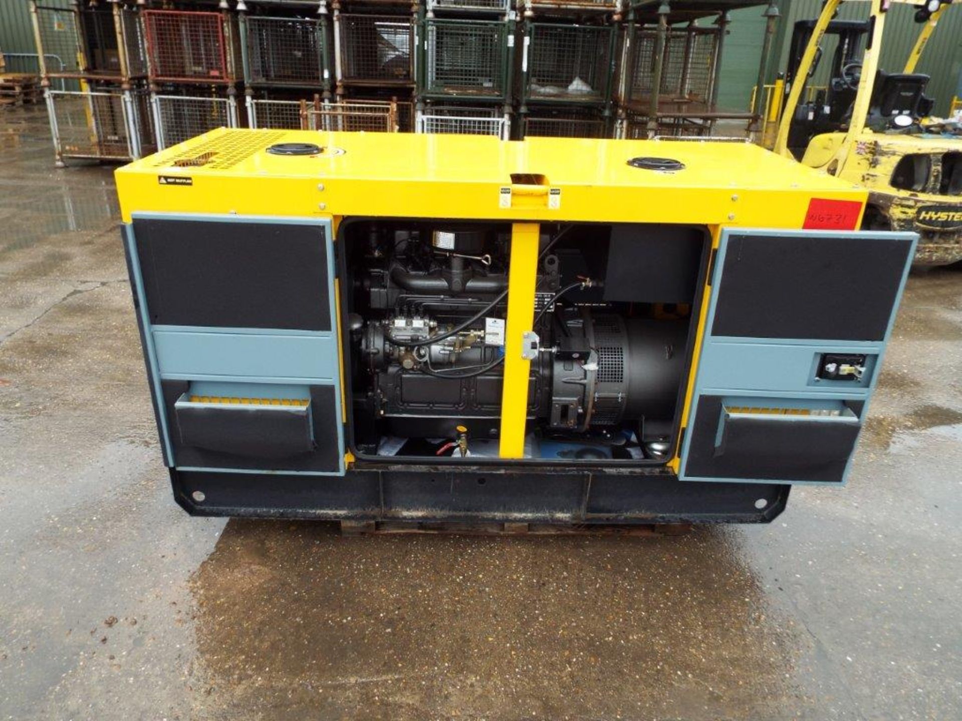 UNISSUED WITH TEST HOURS ONLY 40 KVA 3 Phase Silent Diesel Generator Set