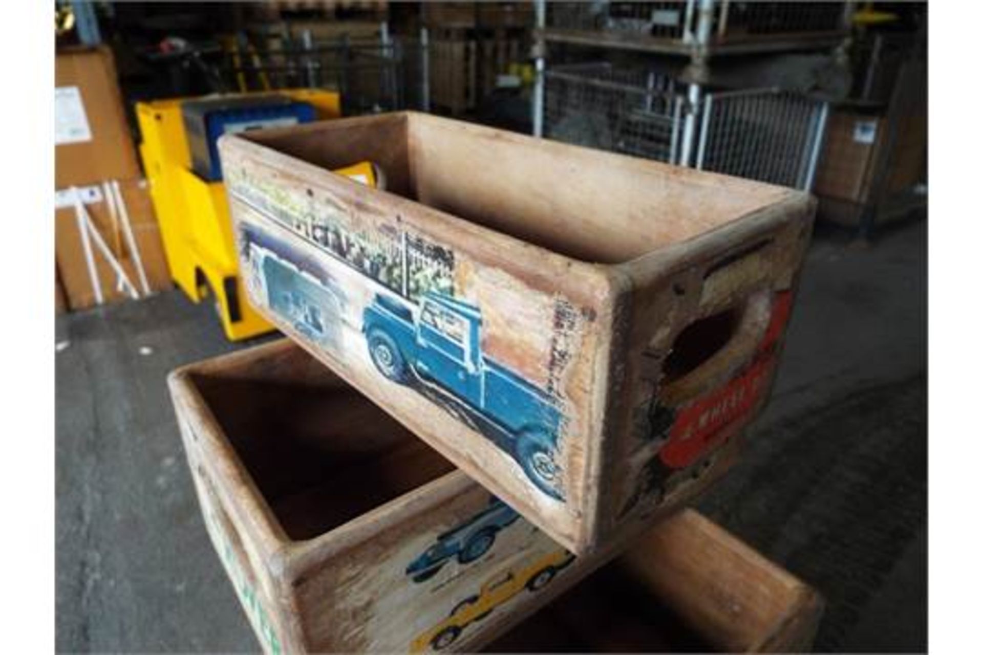 5 x Land Rover Wooden Display / Storage Boxes - Image 6 of 7