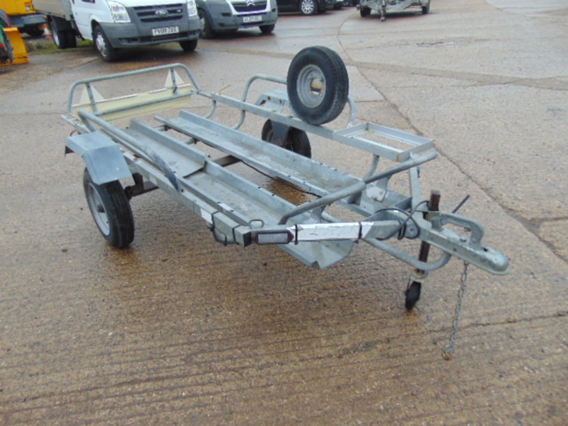 Single Axle Double Motorbike Trailer