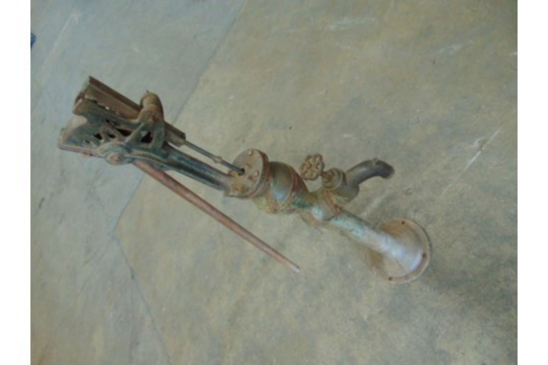Genuine Anitique Full Size Cast Iron Water Pump - Image 2 of 7