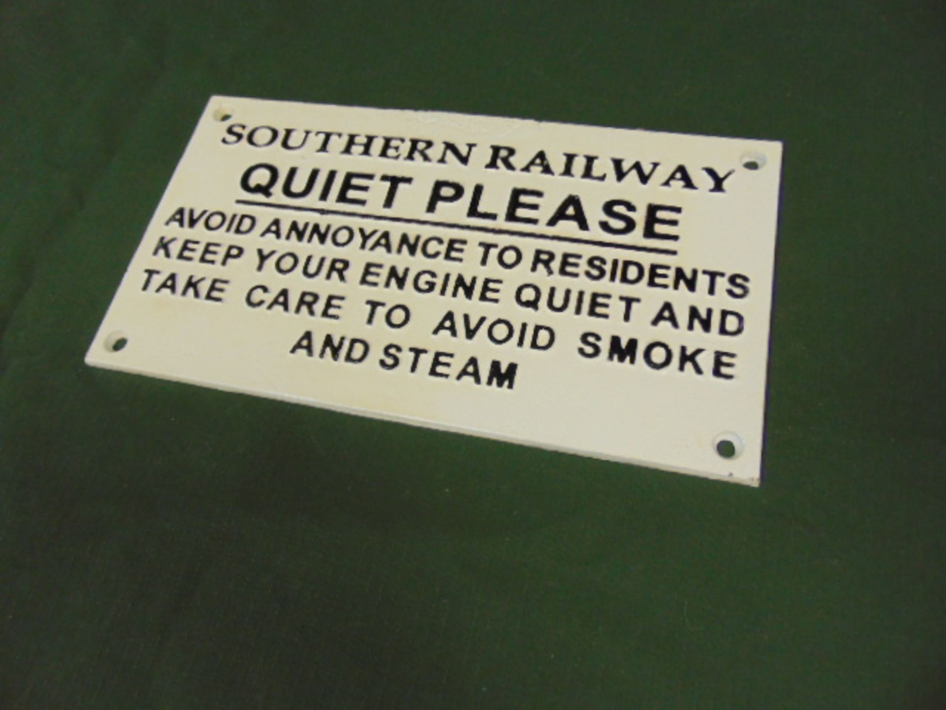 Cast Iron Railway Sign - Image 2 of 2