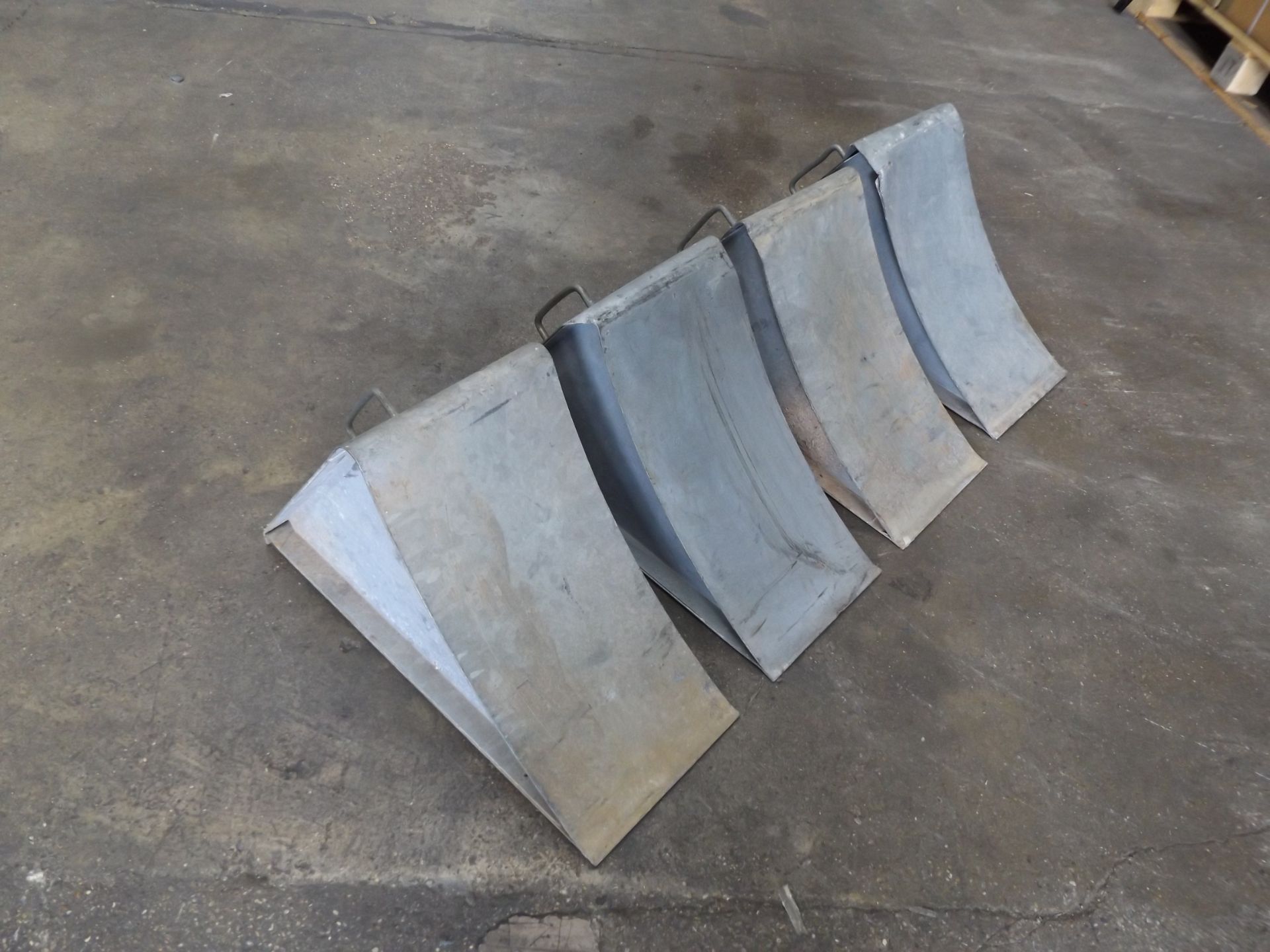 4 x Heavy Duty Steel Wheel Chocks - Image 2 of 4