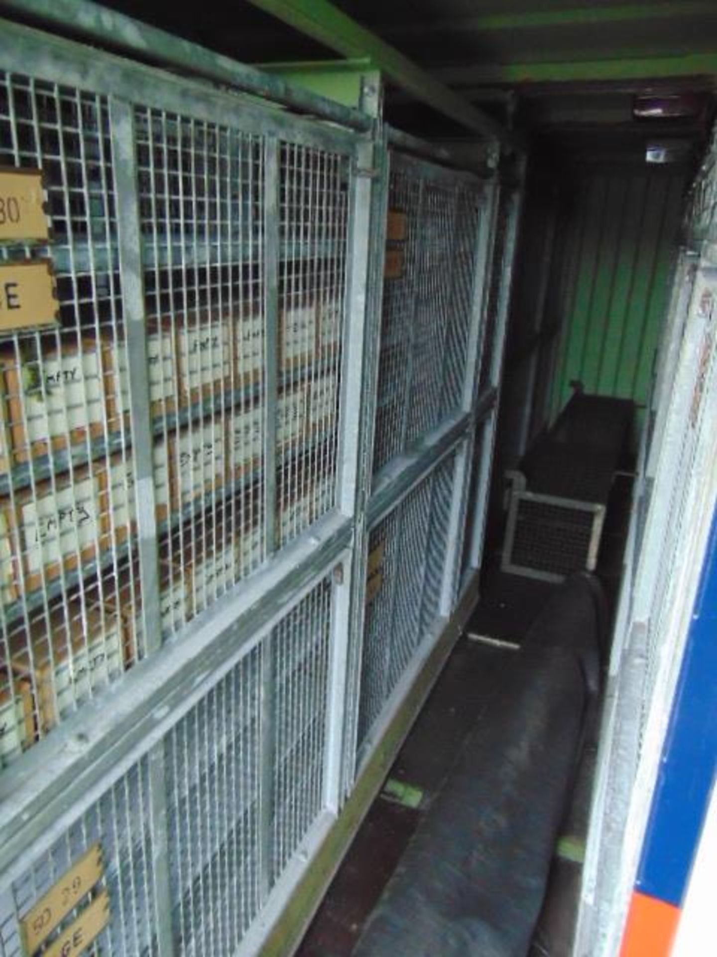 20ft ISO Shipping Container complete with fitted internal roller racking storage system - Image 8 of 13