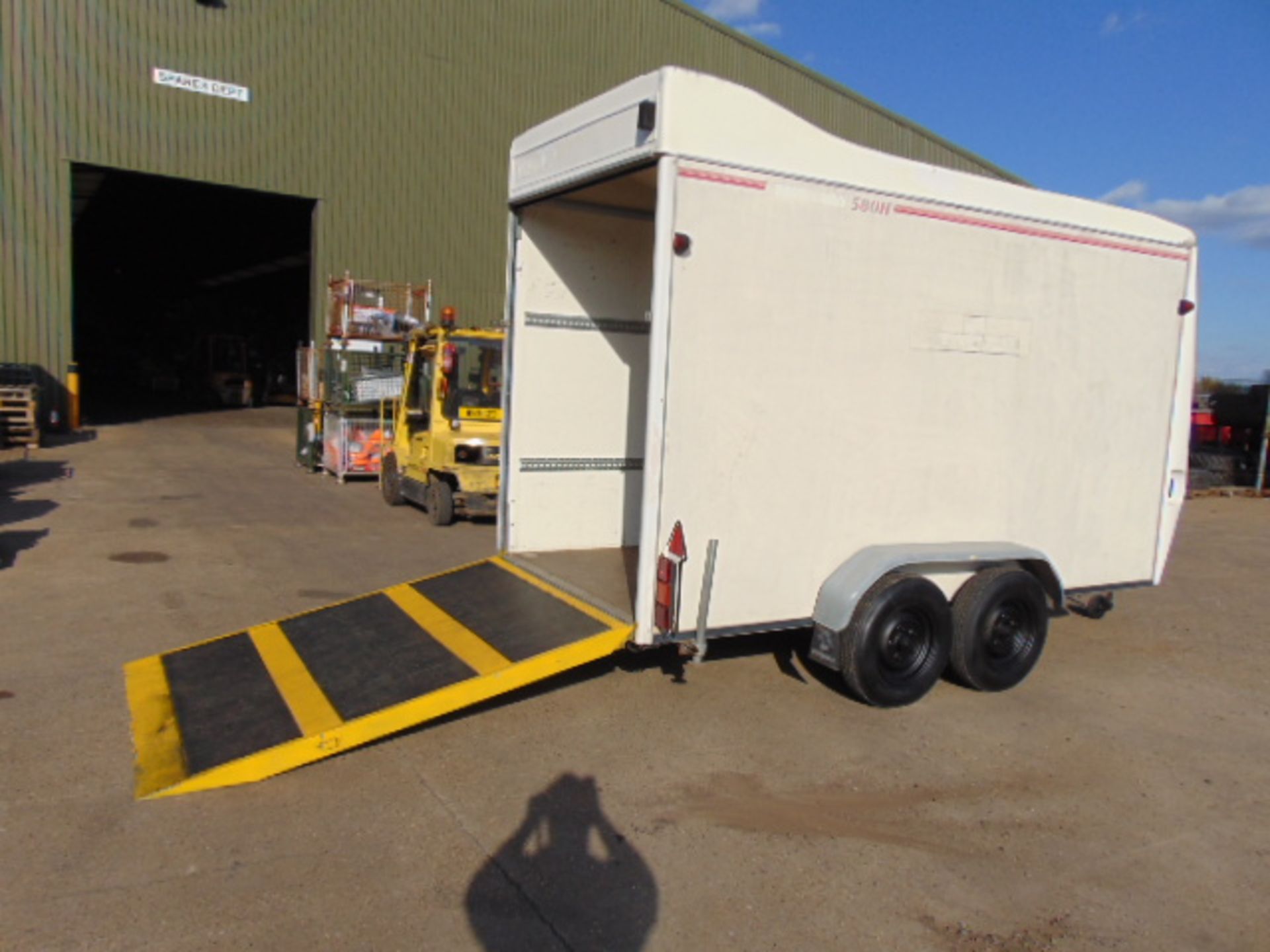 Twin Axle Tow A Van 580H Box Trailer c/w Dropdown Tailgate / Loading Ramp and Solar Panels - Image 9 of 25