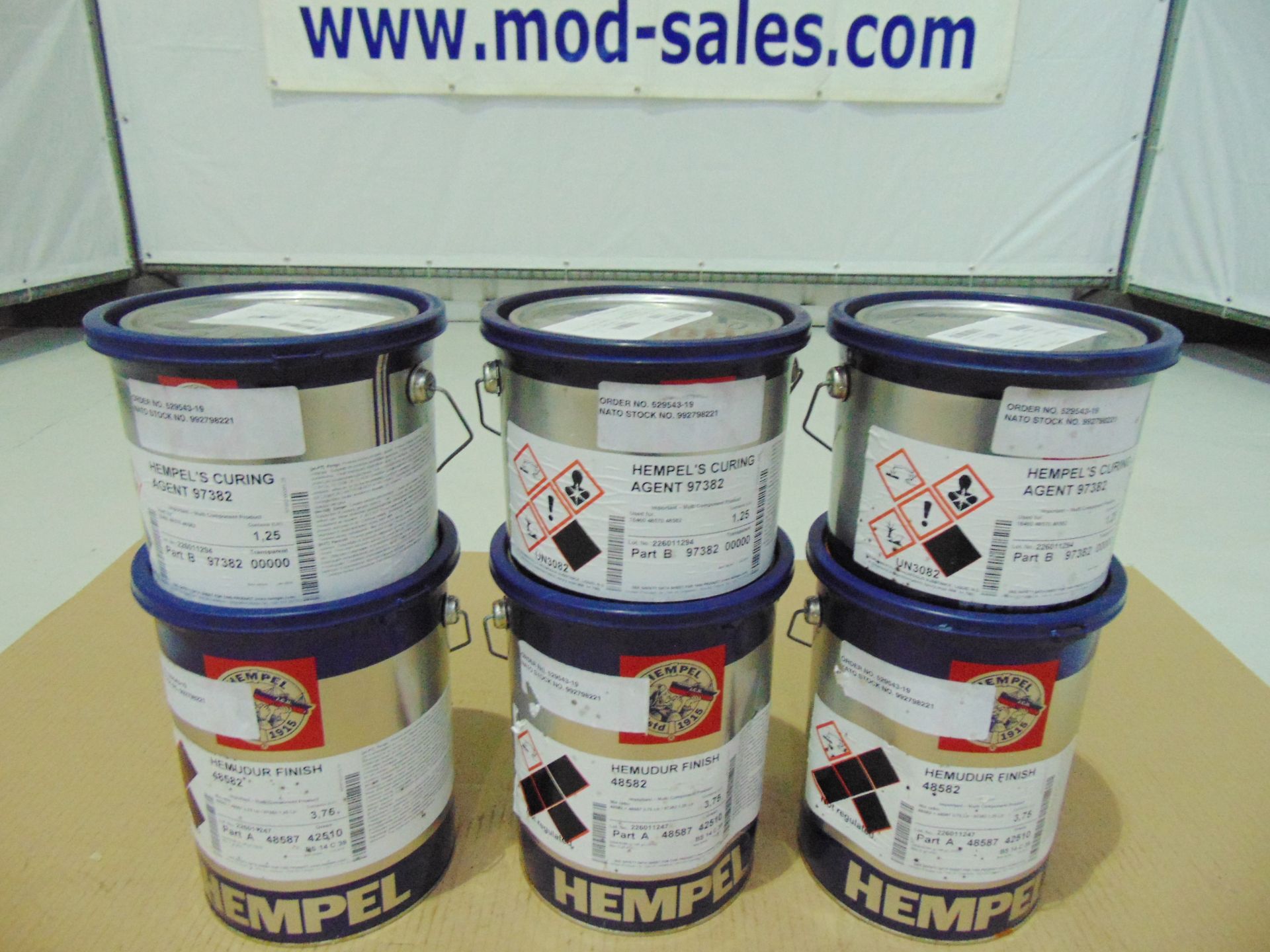 3 x Unissued 5L 2 Pack Tins of Hempel Hemudur 48582 Epoxy - Image 2 of 5
