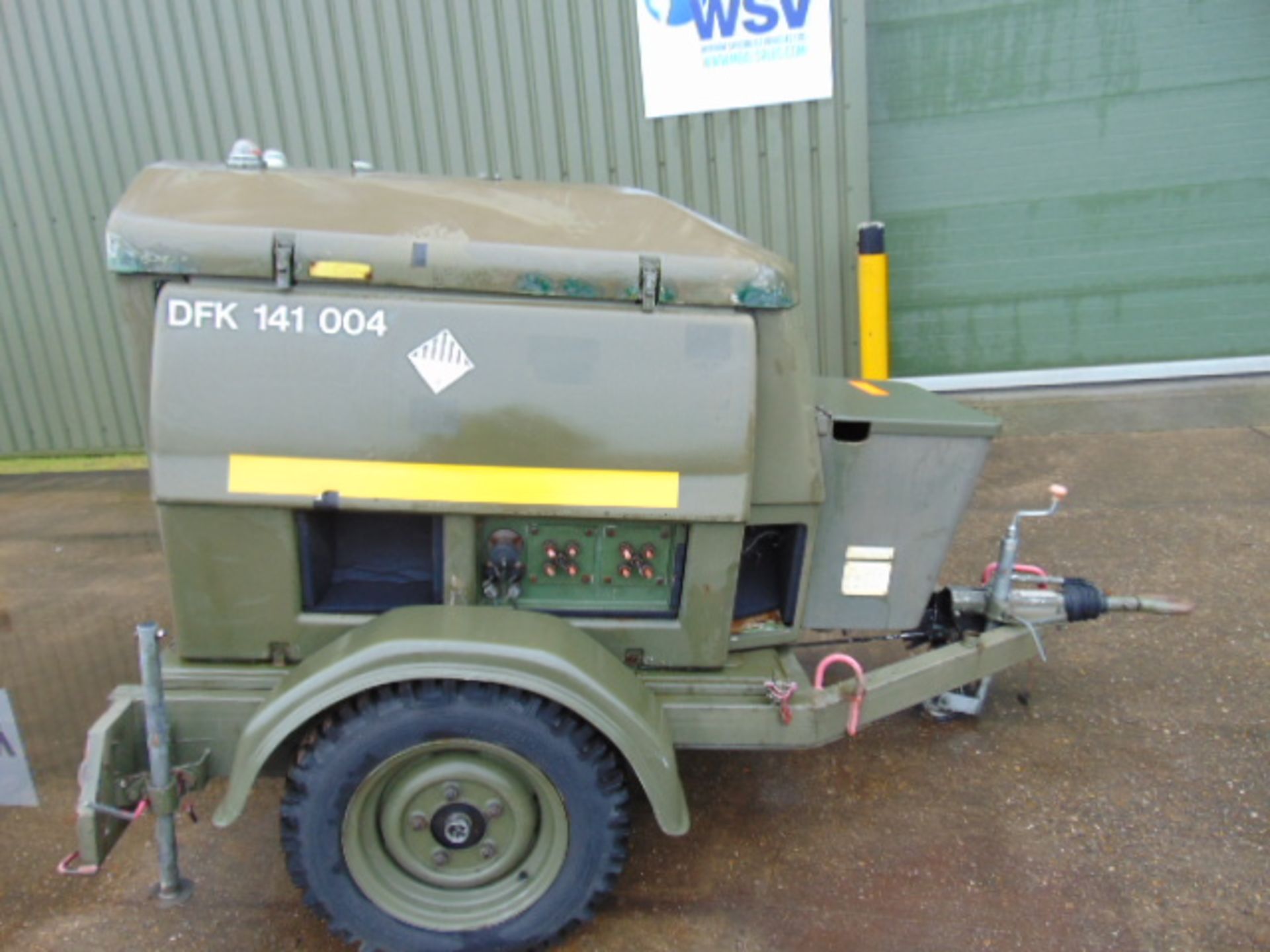 Ex Uk Royal Air Force Trailer Mounted 25 KVA Generator - Image 5 of 12