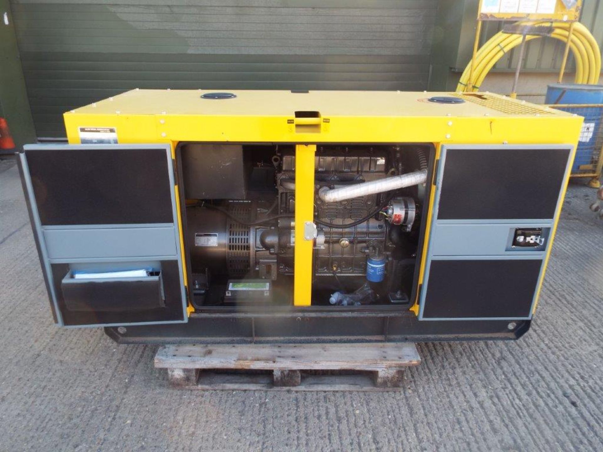 UNISSUED WITH TEST HOURS ONLY 40 KVA 3 Phase Silent Diesel Generator Set - Image 2 of 18