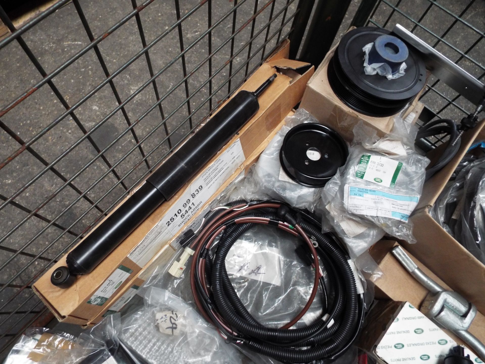 Mixed Stillage of Land Rover Parts inc Mirrors, Pulleys, Shock Absorbers, Lamps etc - Image 2 of 10