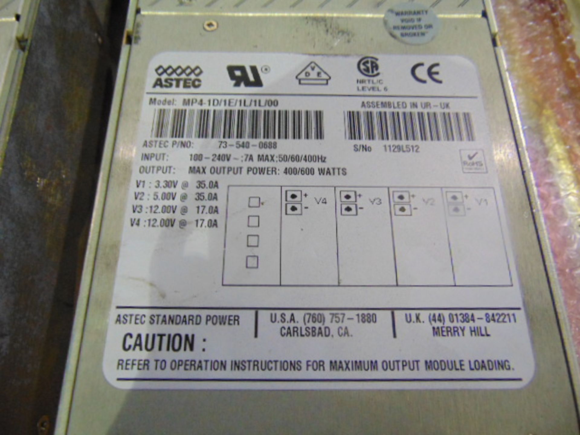 5 x Astec / Mektron Power Supply Units - Image 5 of 7