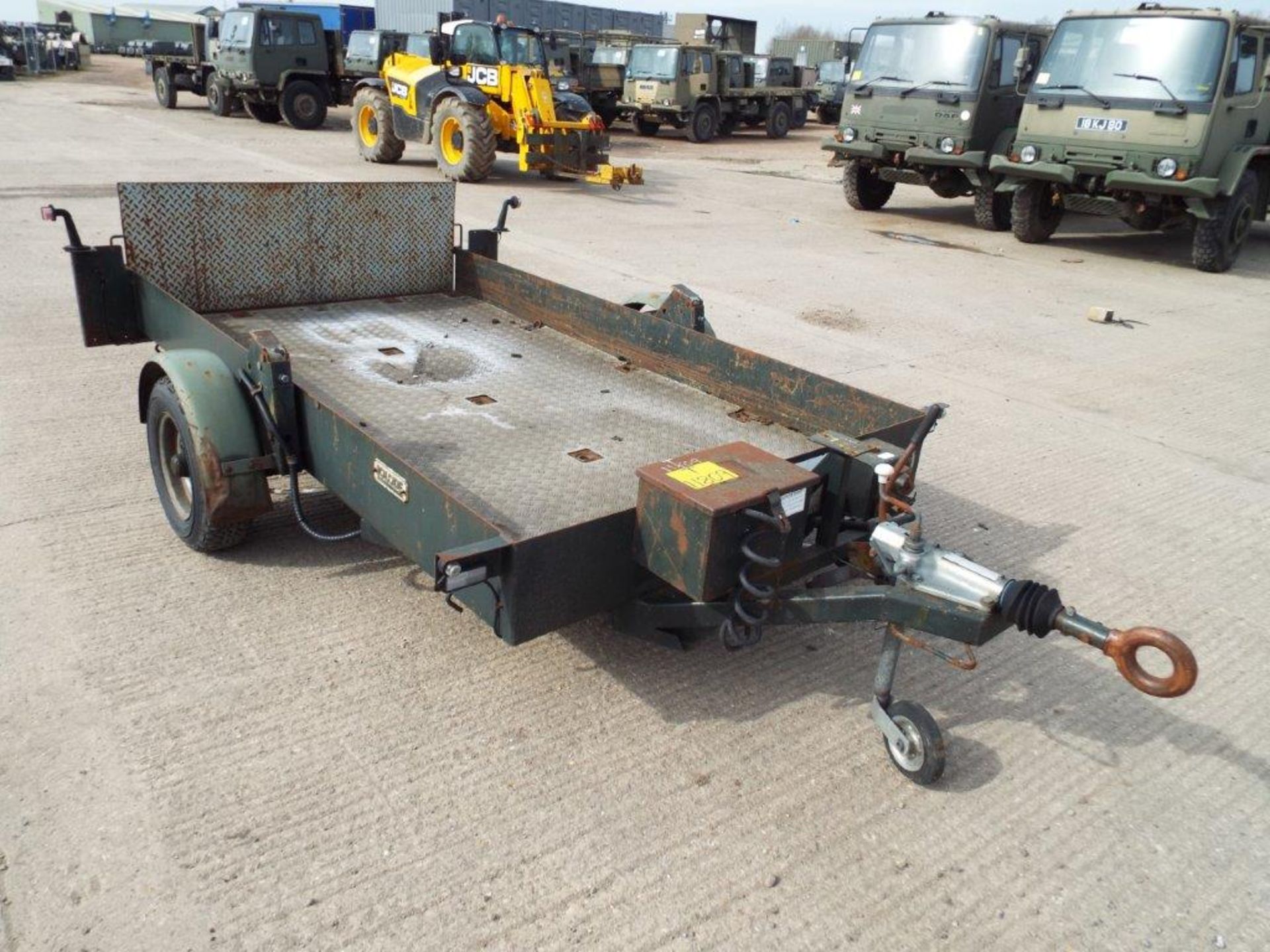 Single Axle Lolode King Hydraulic Lowering Trailer