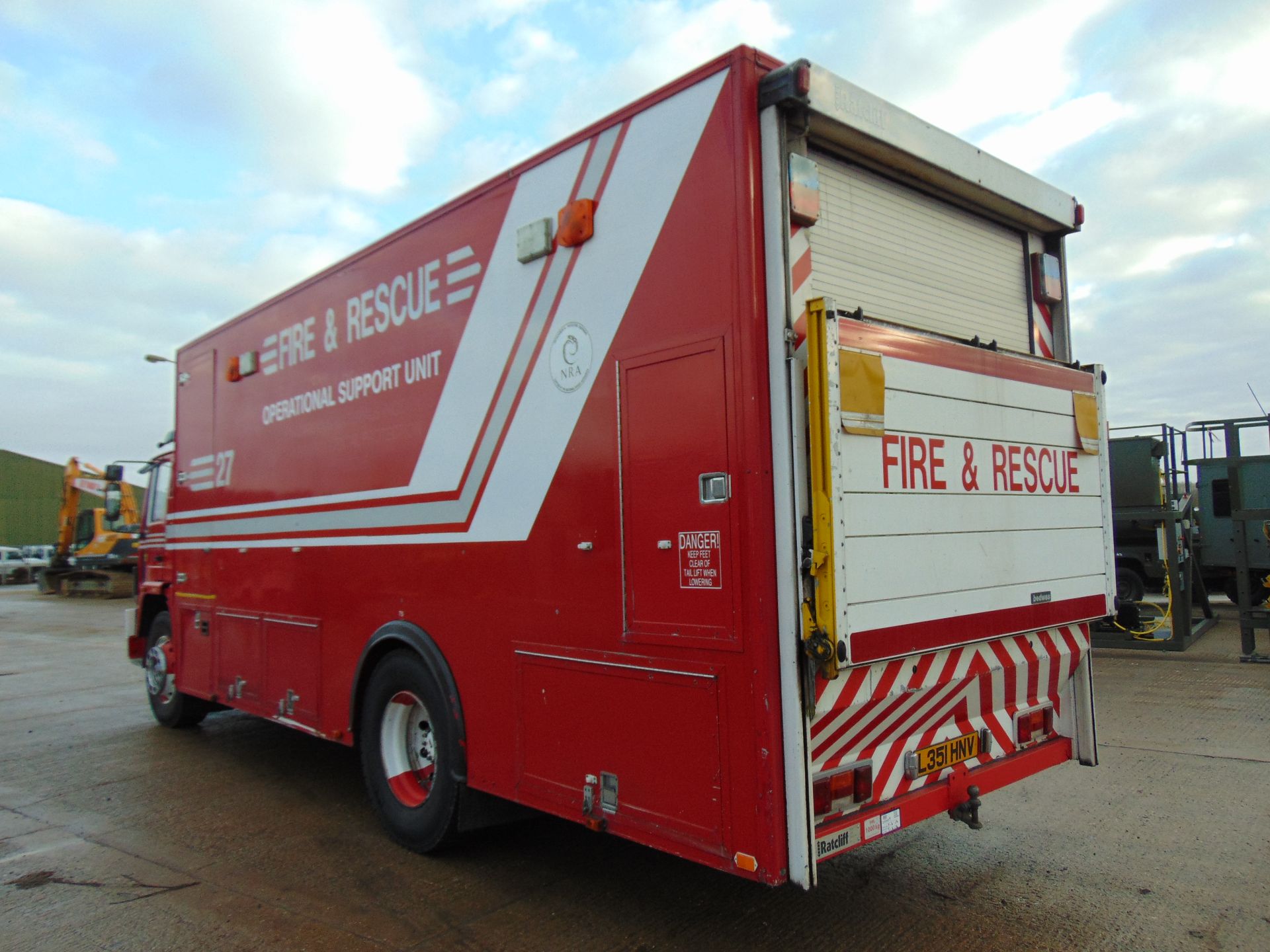 1993 Volvo FL6 18 4 x 2 Incident Response Unit complete with a 1000 Kg Tail Lift - Image 6 of 37
