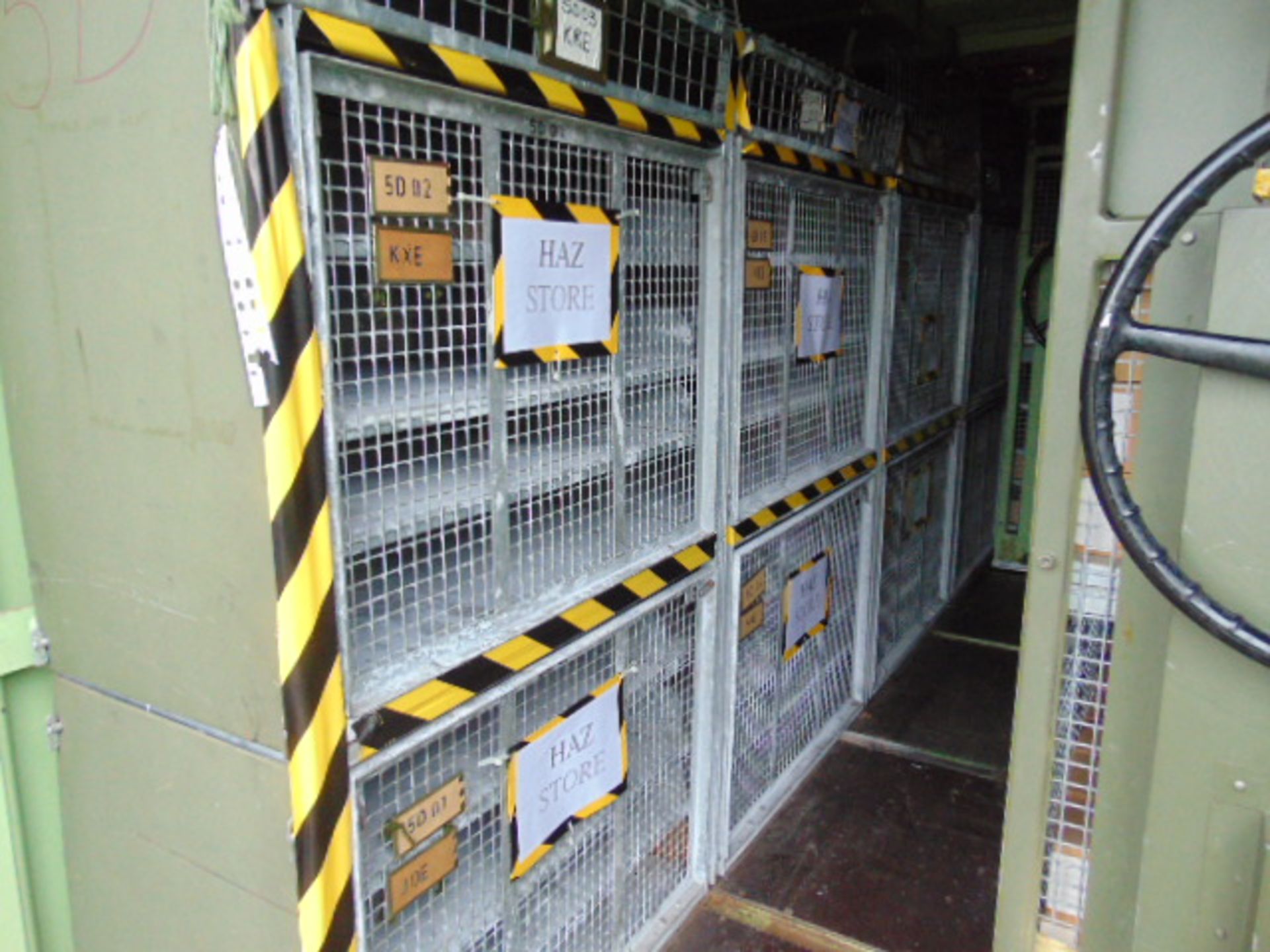 20ft ISO Shipping Container complete with fitted internal roller racking storage system - Image 6 of 13