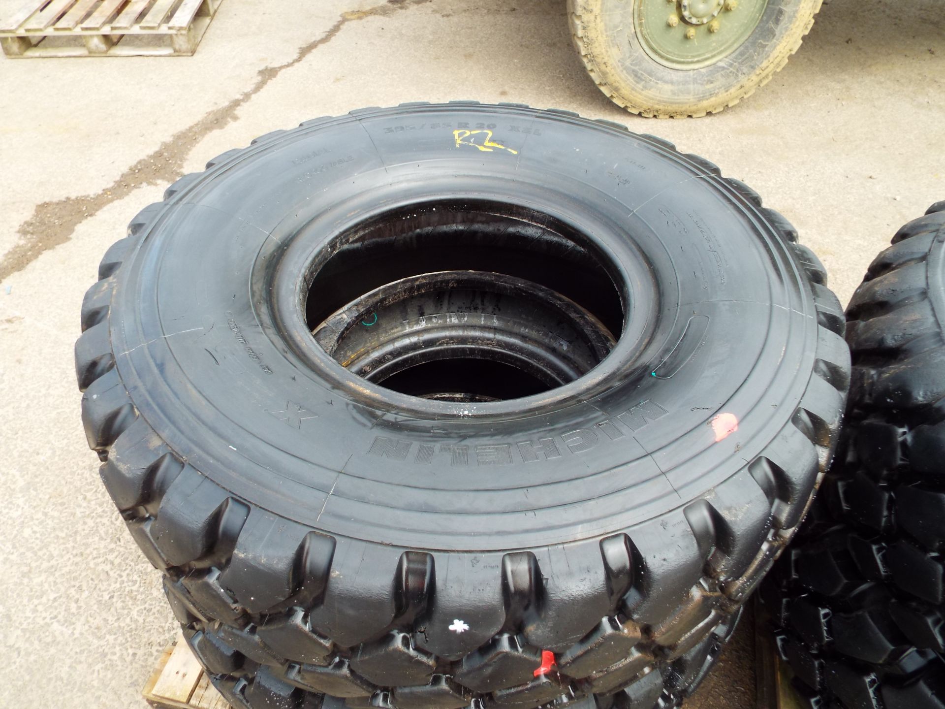 4 x Michelin XZL 395/85 R20 Tyres - Image 2 of 12