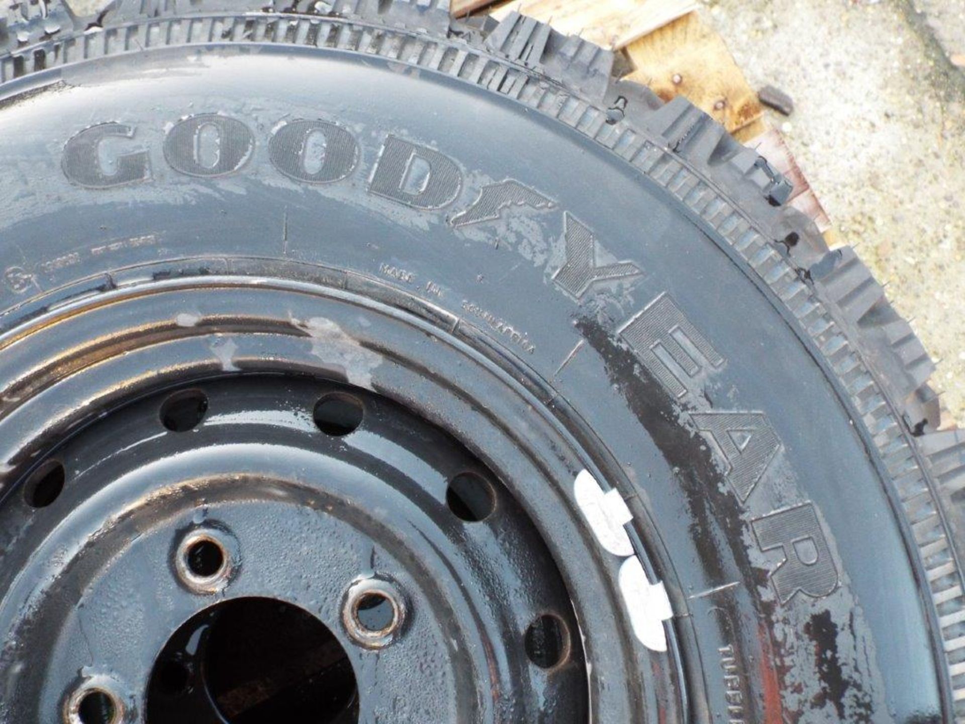 2 x Goodyear G90 7.50R 16C Tyres complete with Wolf Rims - Image 2 of 7