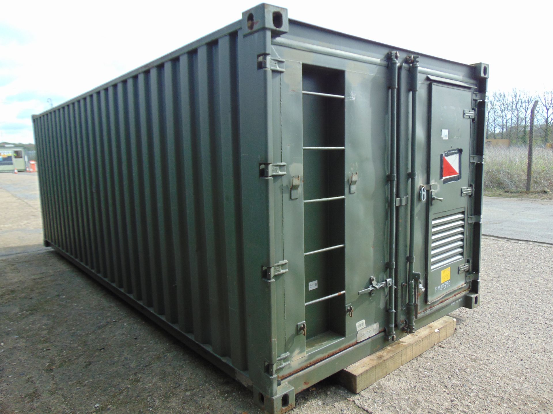 20ft ISO Shipping Container Complete with Fitted Internal Roller Racking Storage System - Image 3 of 8