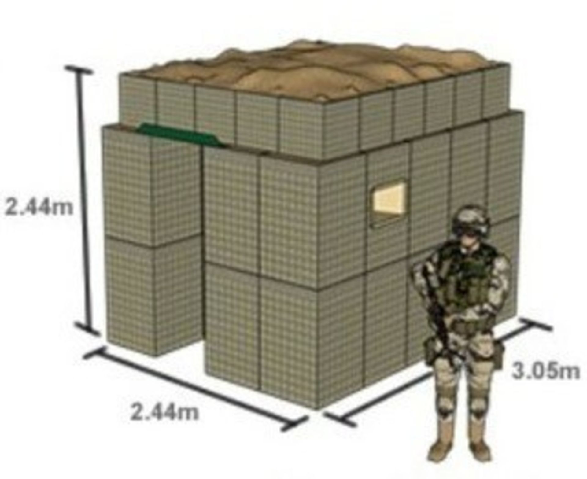 Hesco Bastion Sangar (Guard Post Kit) - Image 3 of 12