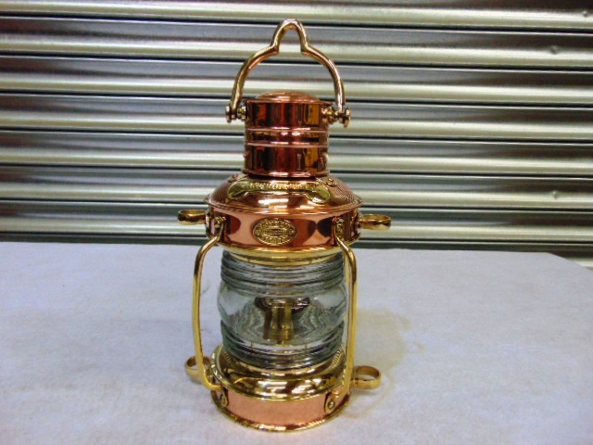 Brass and Copper Anchor Lamp