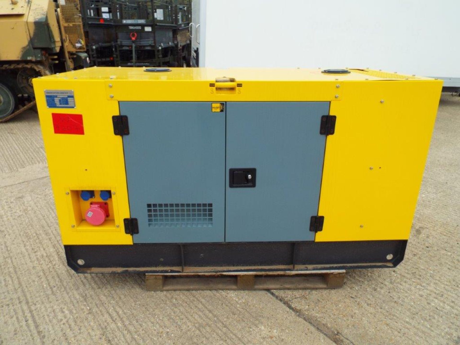 UNISSUED WITH TEST HOURS ONLY 30 KVA 3 Phase Silent Diesel Generator Set - Image 2 of 16