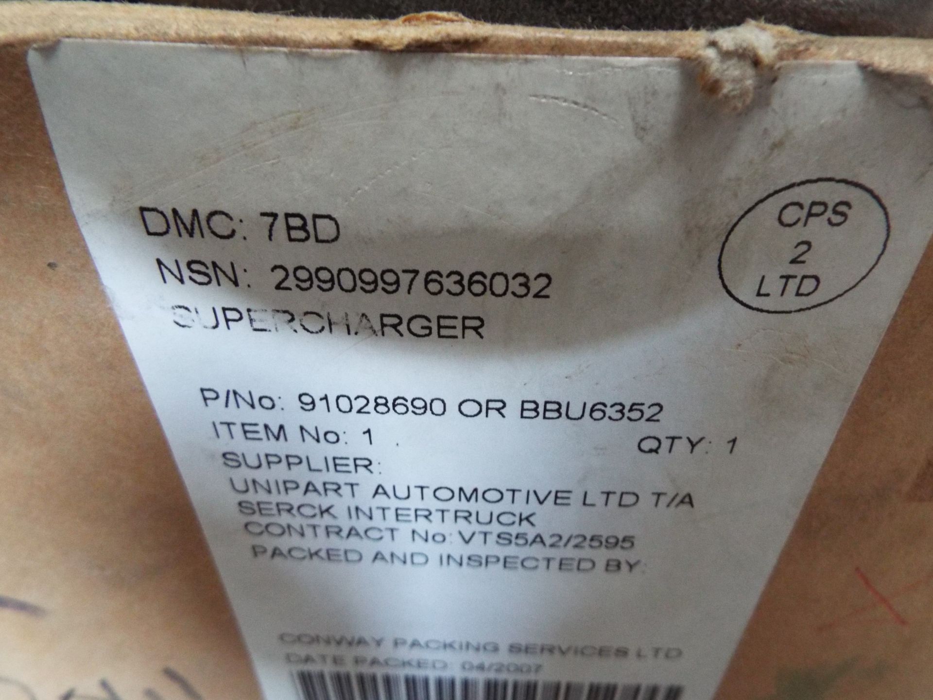 Bedford Turbo Charger Assy P/no 91028690 - Image 5 of 5