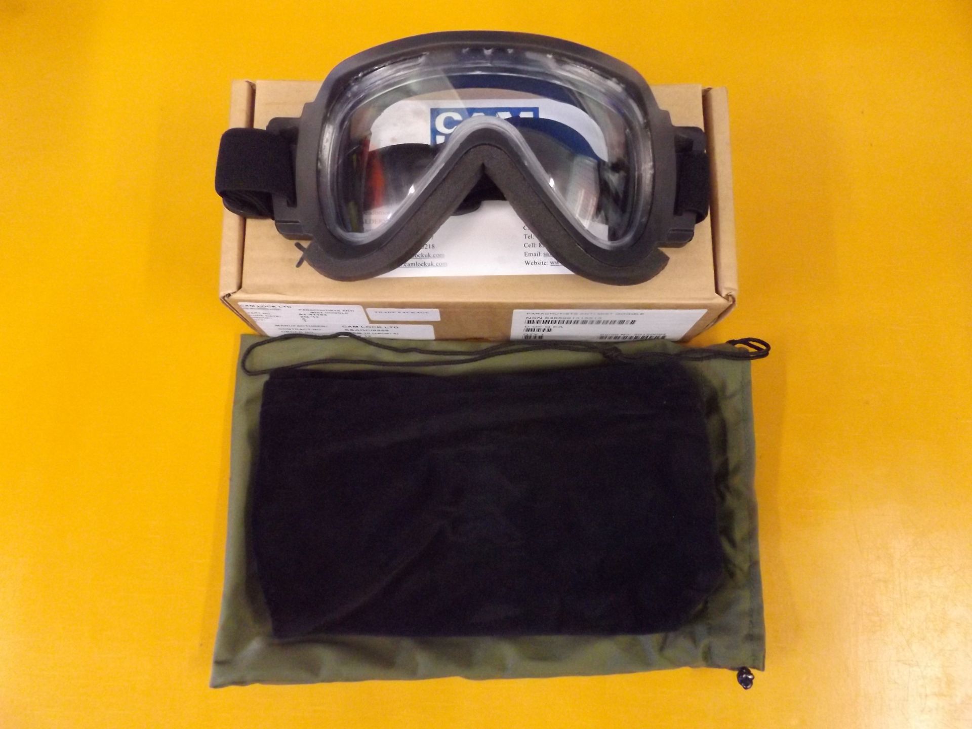 Cam Lock Anti Mist SAS HALO Parachute Skydiving Goggles