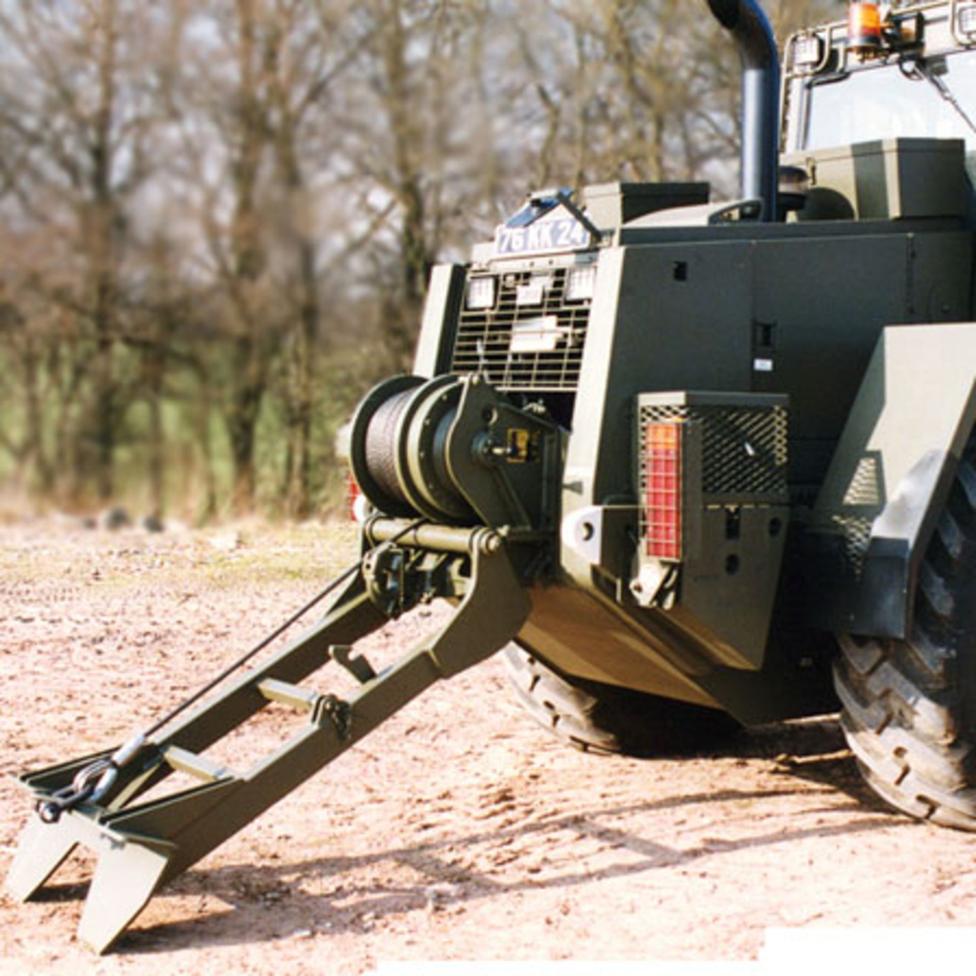 Boughton H10000 10 ton Hydraulic Winch Drum with Ground Anchor System