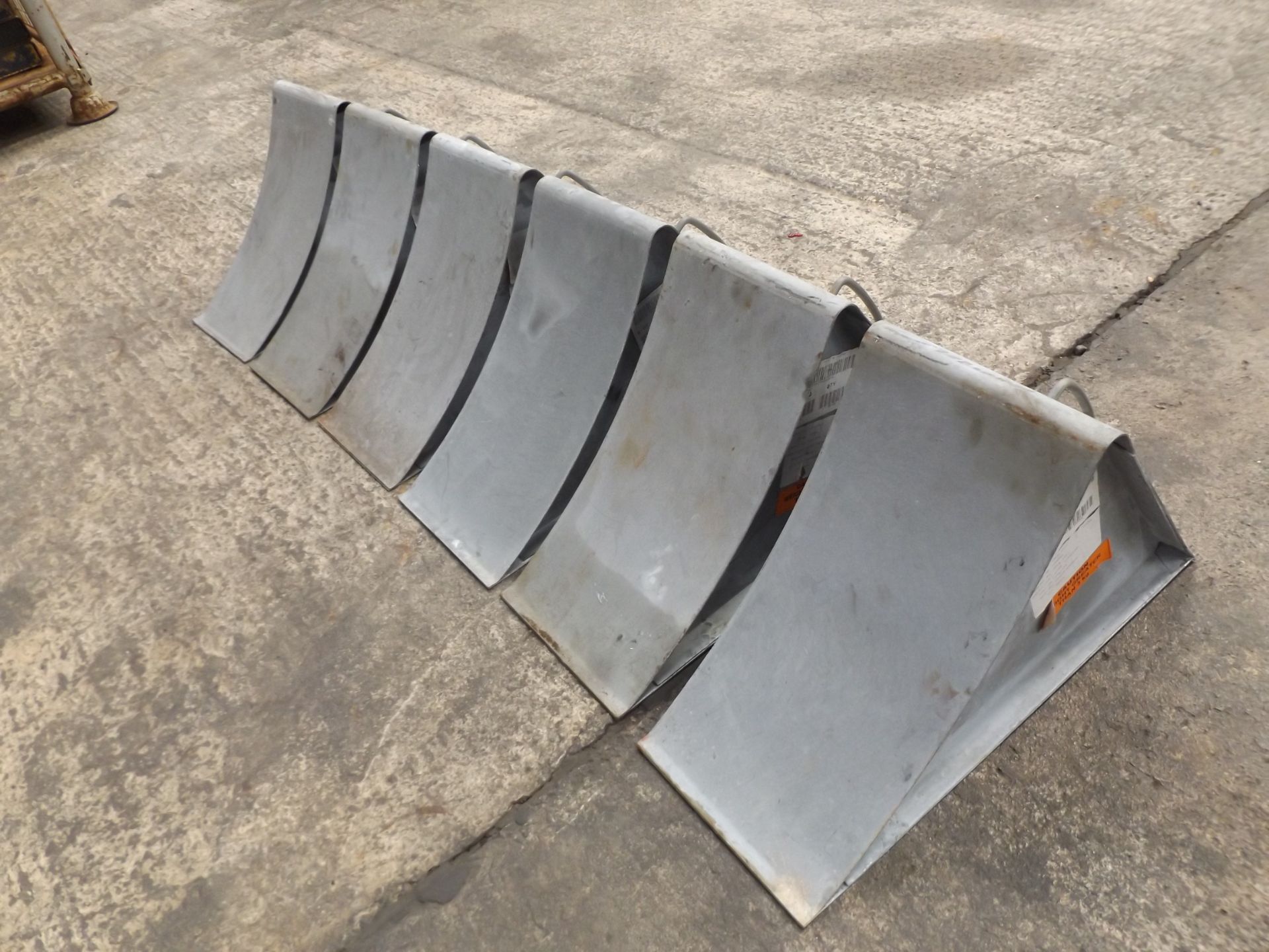 6 x Heavy Duty Steel Wheel Chocks