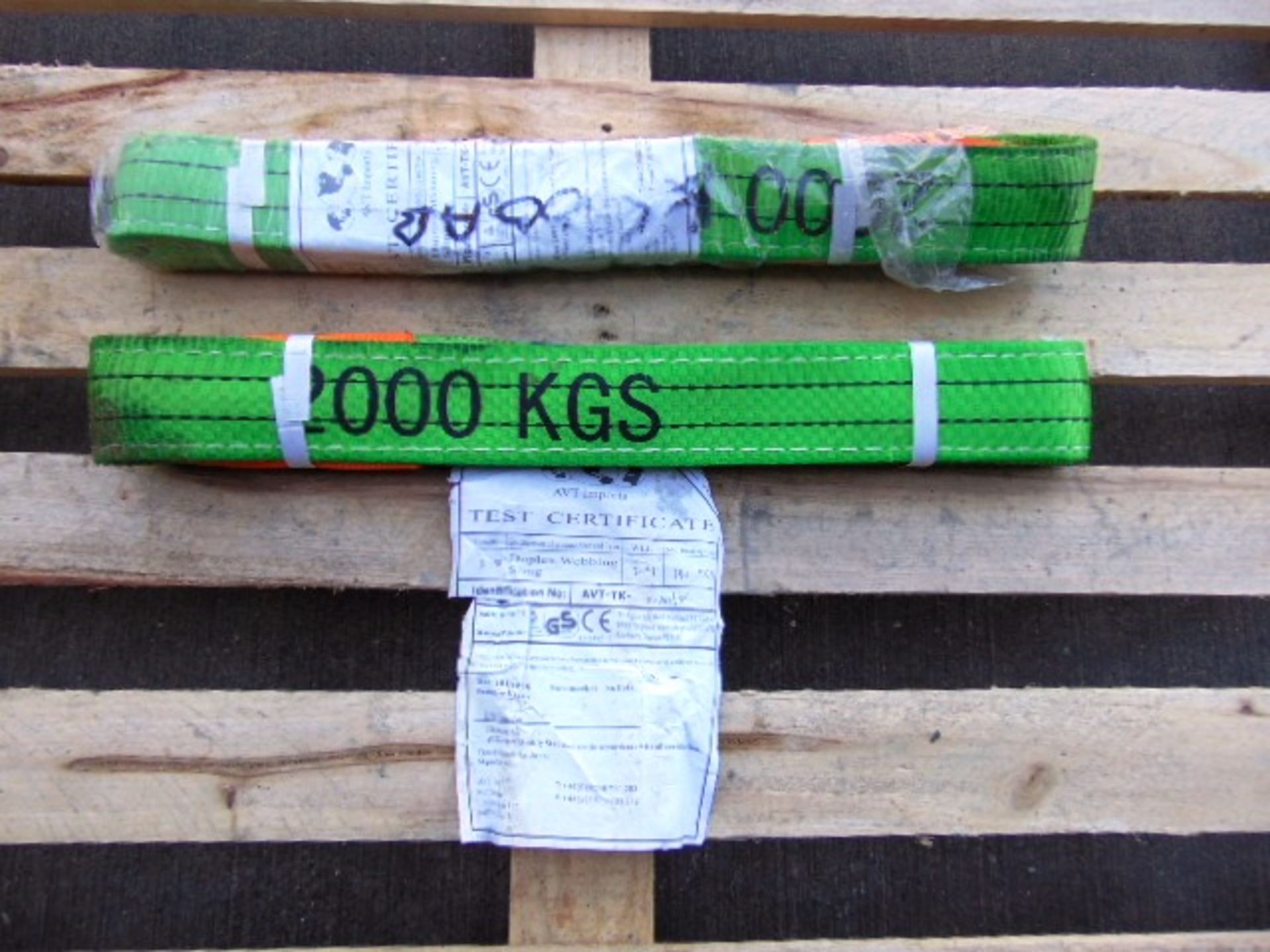 2 x 2m 2000 kilo Recovery Strops - Image 2 of 4