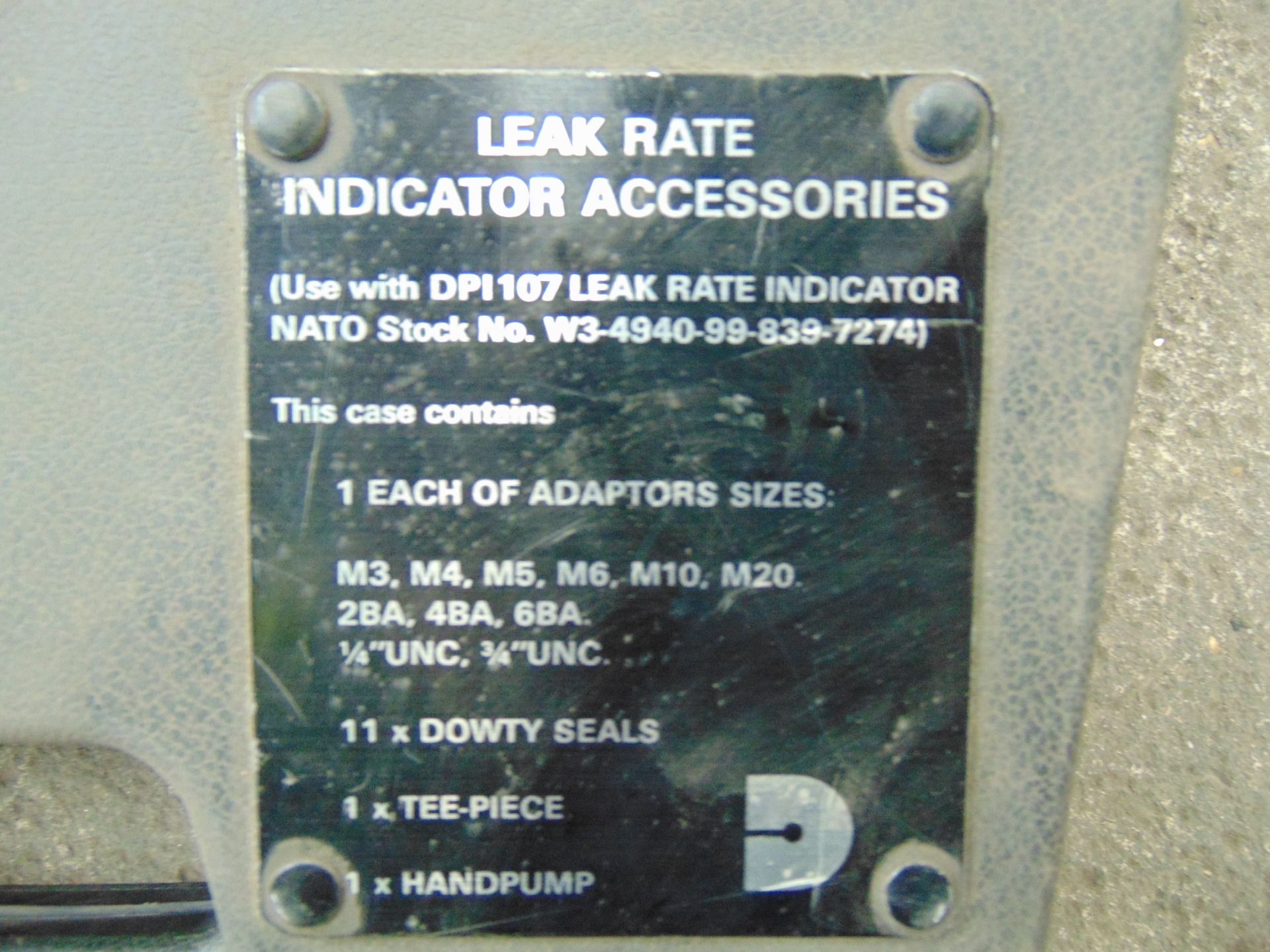 Druck DPI107 Leak Rate Indicator Kit - Image 7 of 7