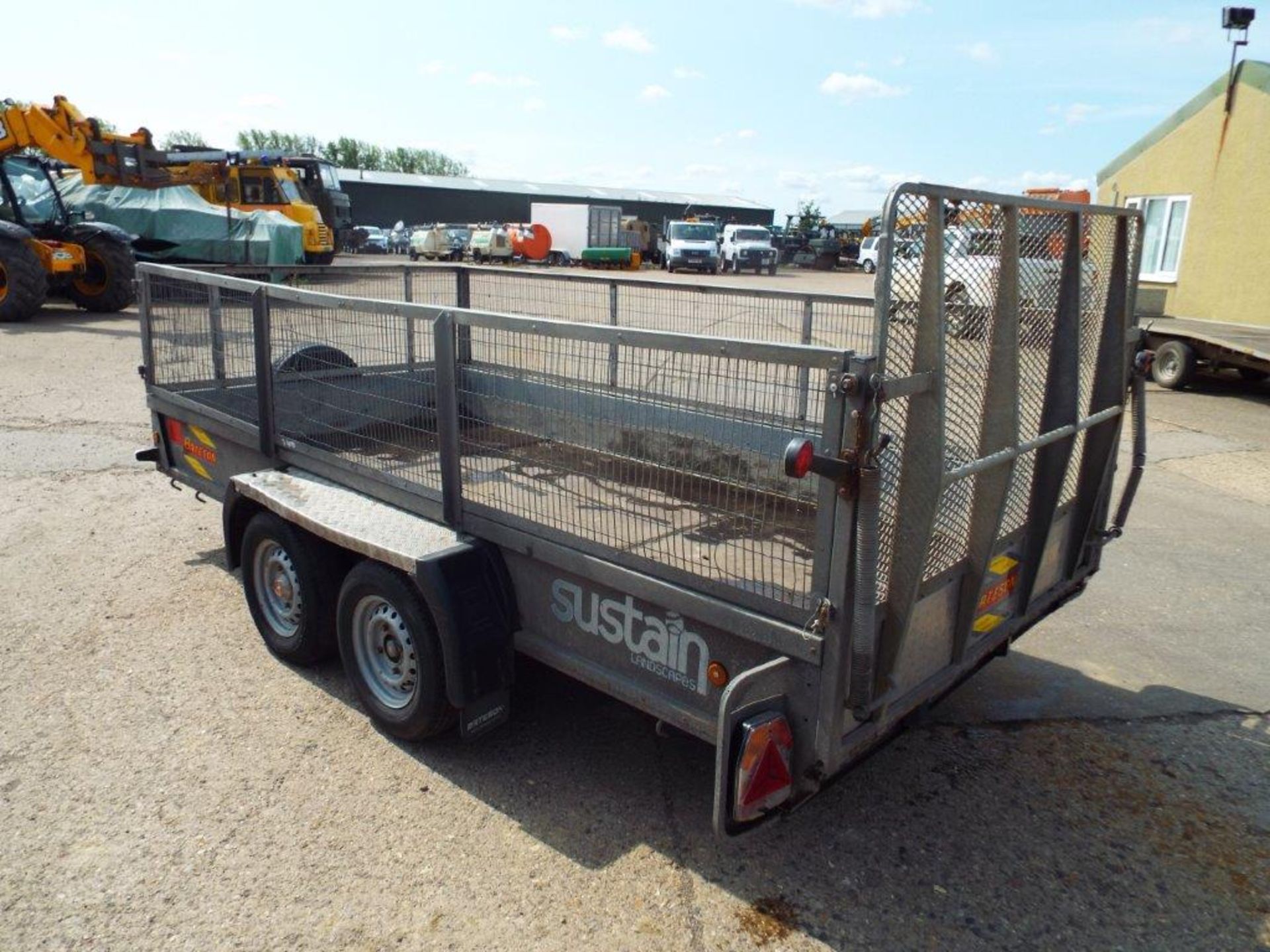 Bateson Twin Axle Trailer with Rear Ramp and Cage Sides - Image 5 of 22