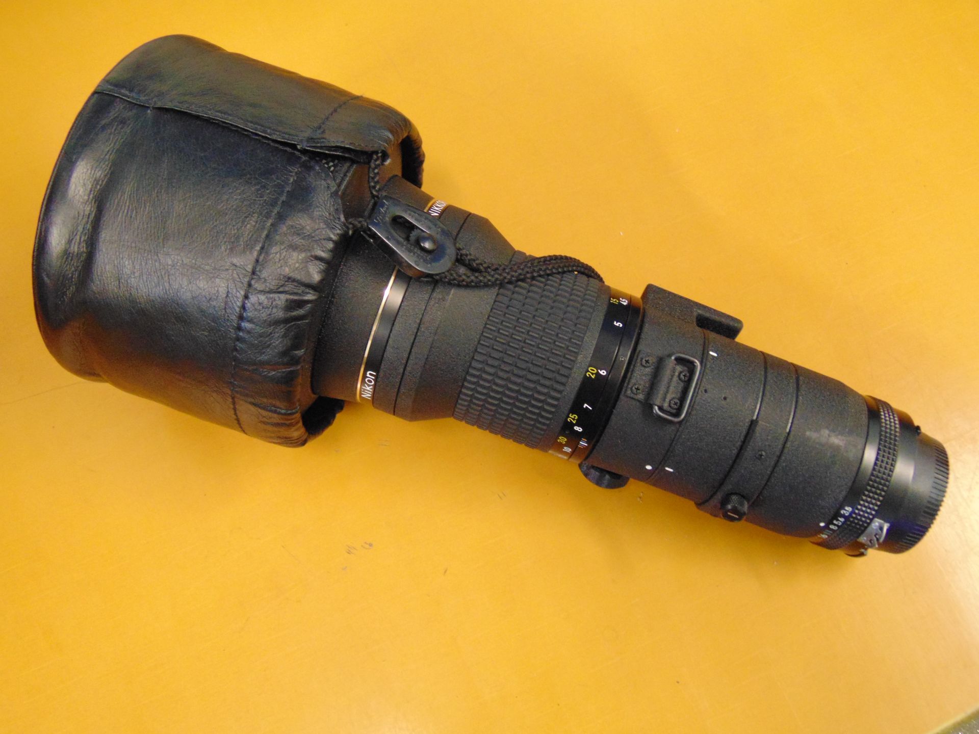 Nikon Nikkor ED 400mm 1:3.5 Lense with Leather Carry Case - Bild 10 aus 11