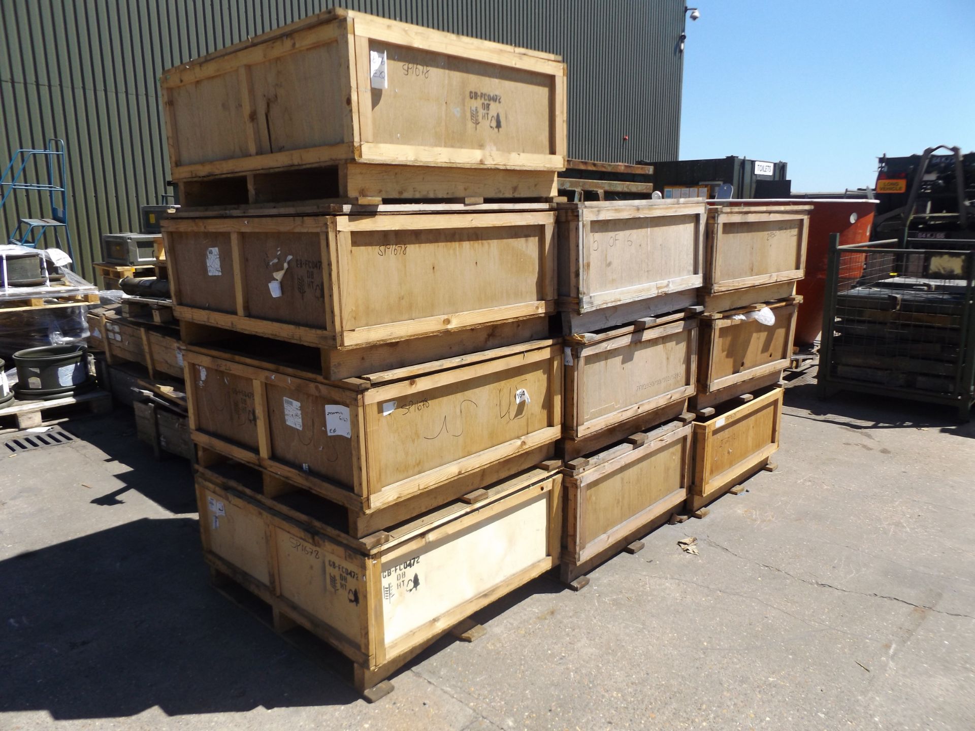 10 x Large Wooden Packing Crates