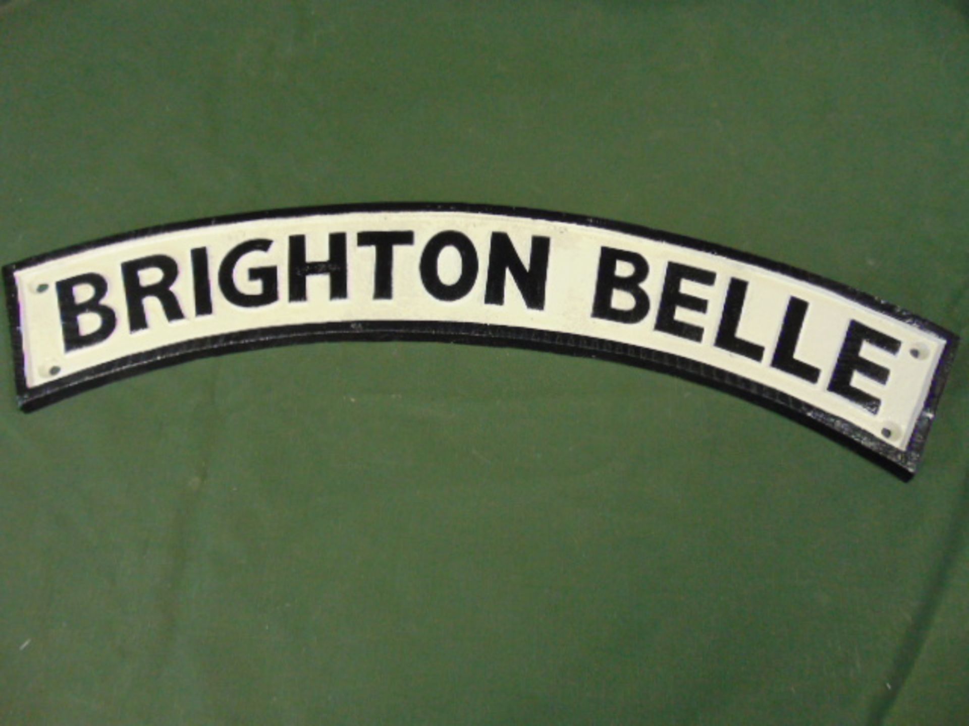 Cast Iron "Brighton Belle" Steam Train Plaque