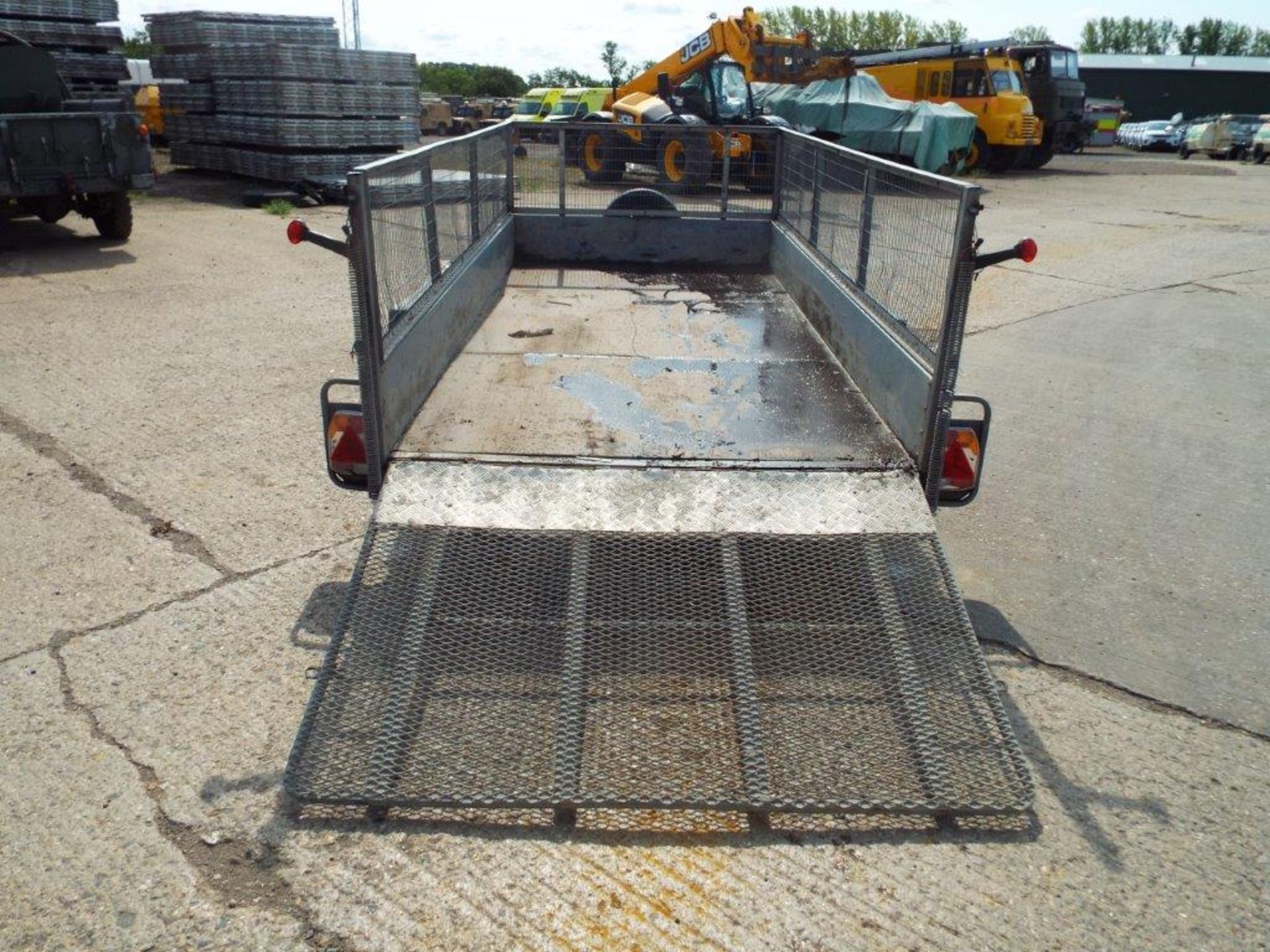 Bateson Twin Axle Trailer with Rear Ramp and Cage Sides - Image 11 of 22