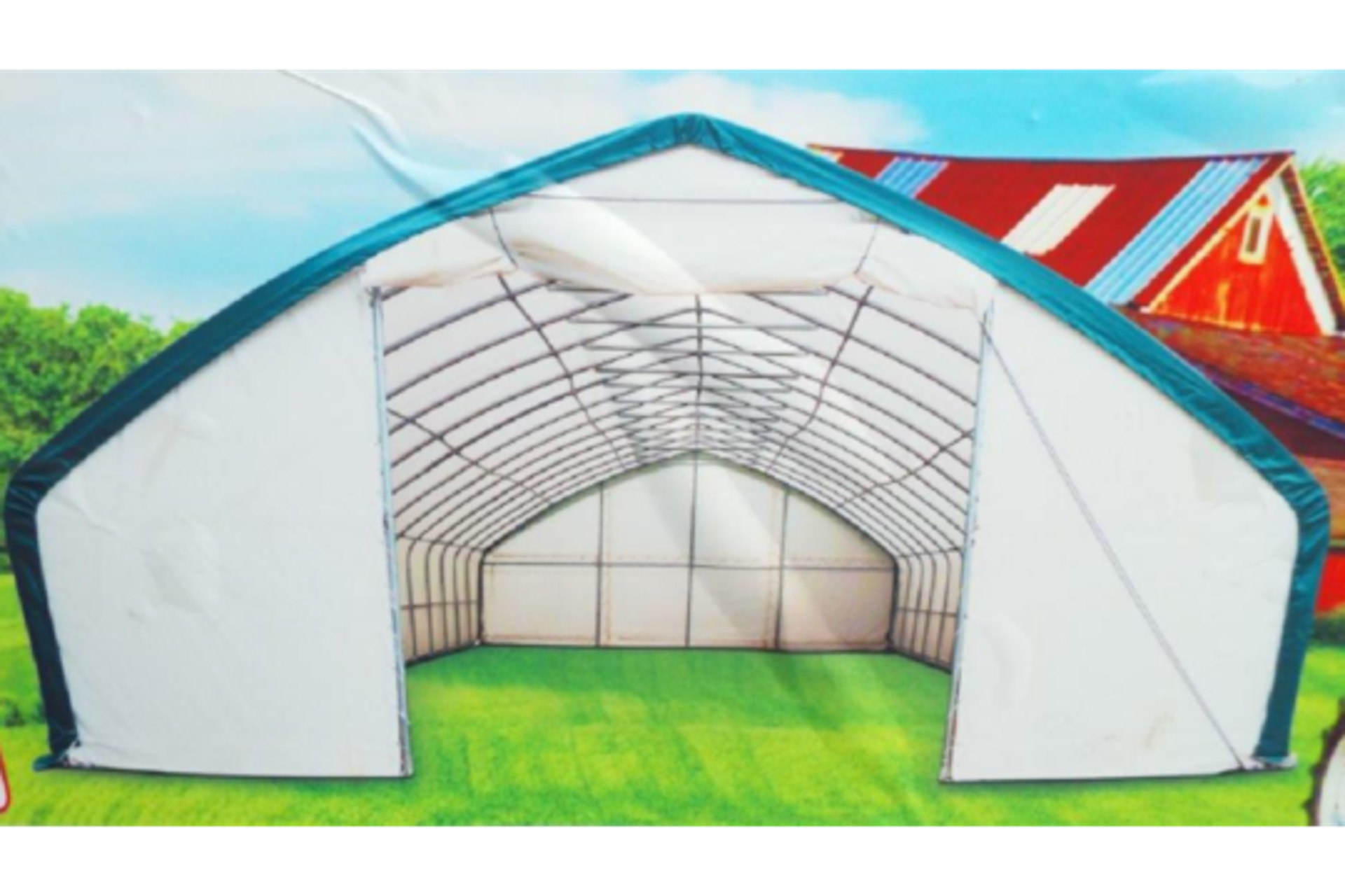 Heavy Duty Storage Shelter 30'W x 65'L x 15' H