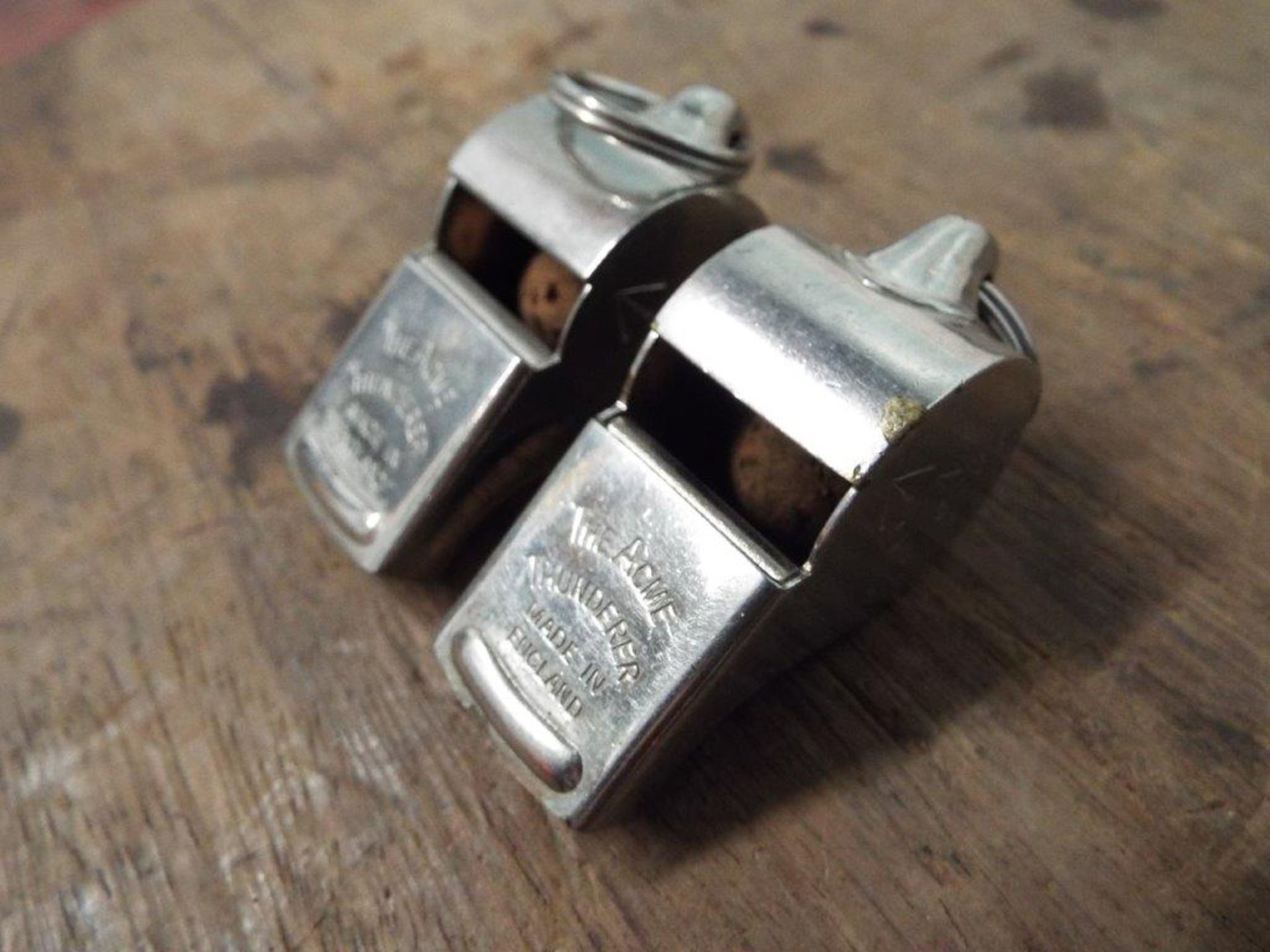 2 x Genuine British Army 'The Acme Thunderer' Military Whistles