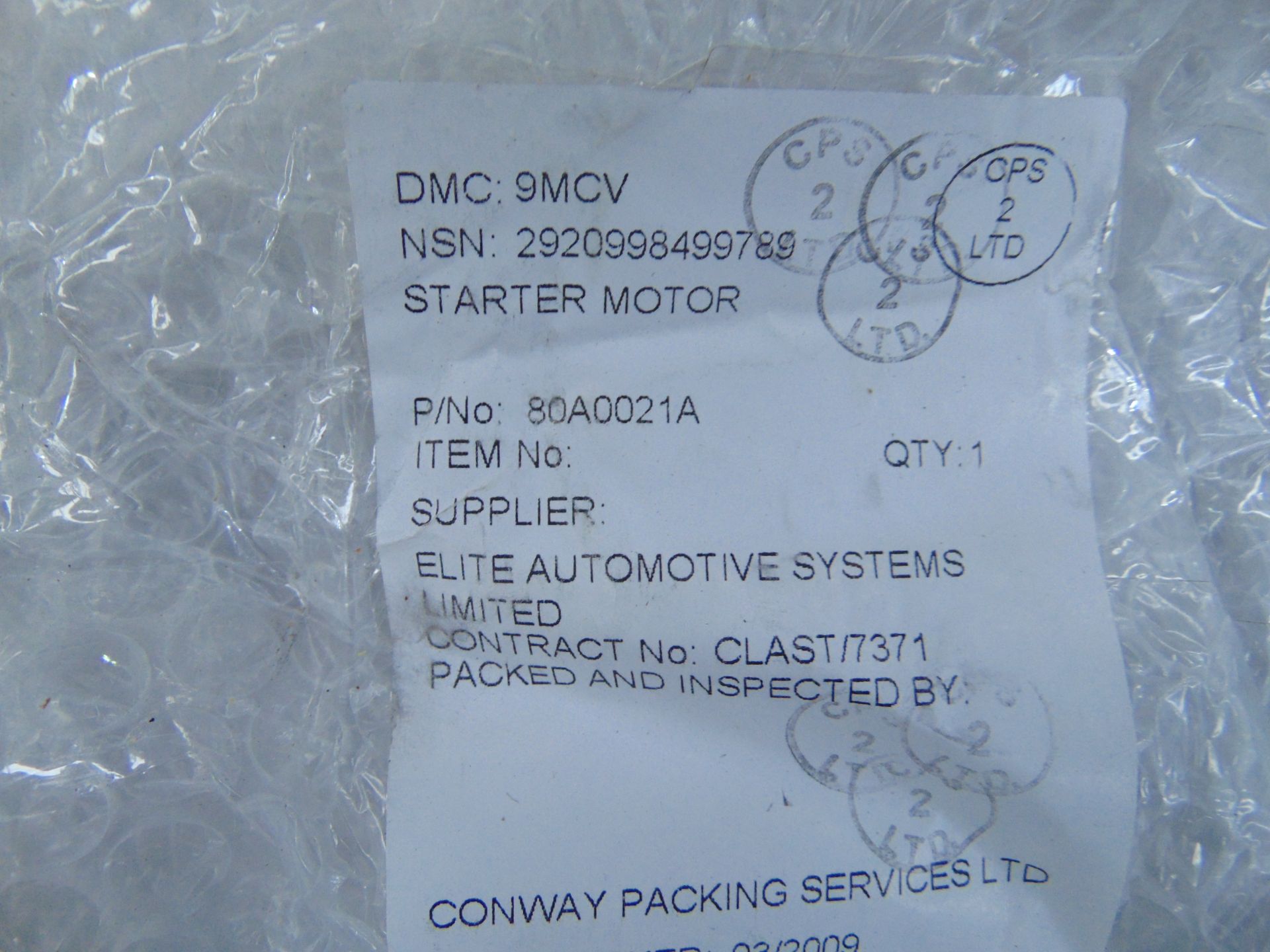 4 x Bosch Starter Motor. P/No 0 001 111 003 - Image 8 of 8