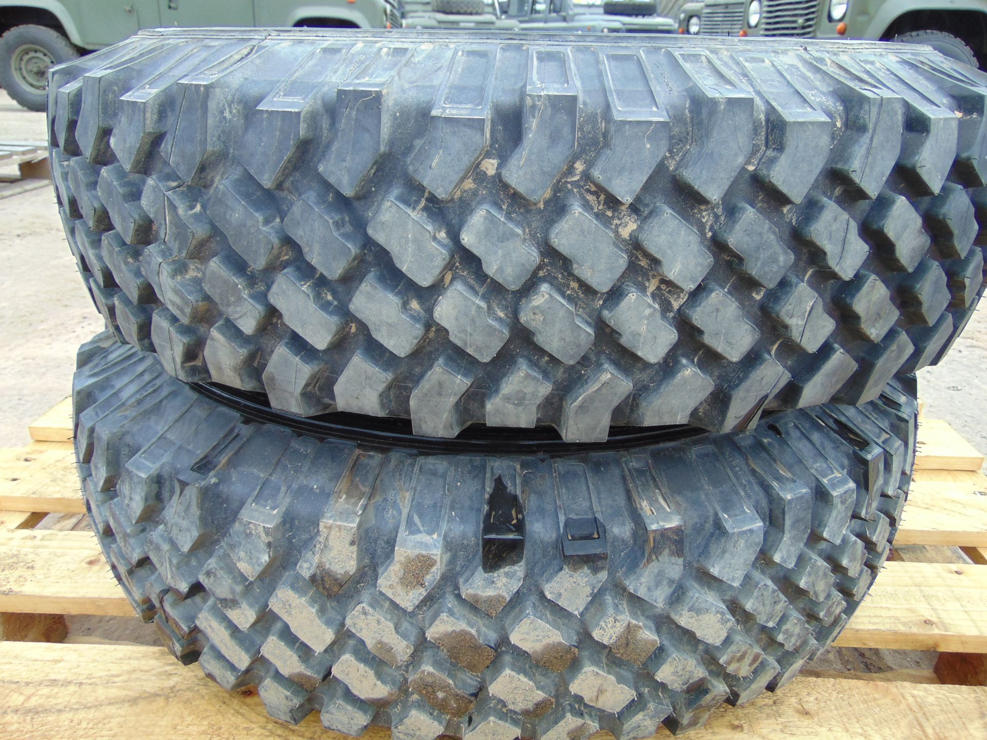 2 x Michelin 4x4 O/R LT235/85R16 Tyres with Wolf Rims - Image 6 of 6