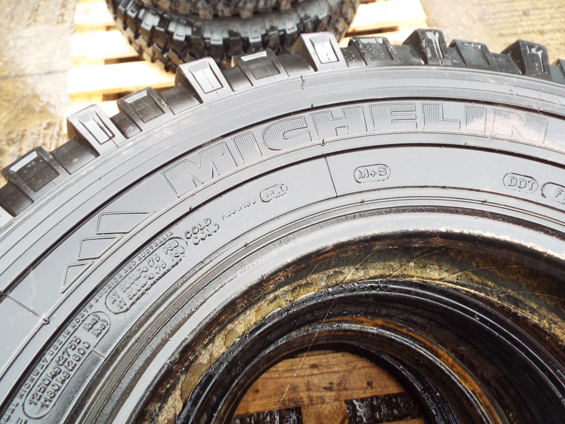 4 x Michelin XZL 7.50 R16 Tyres - Image 2 of 5