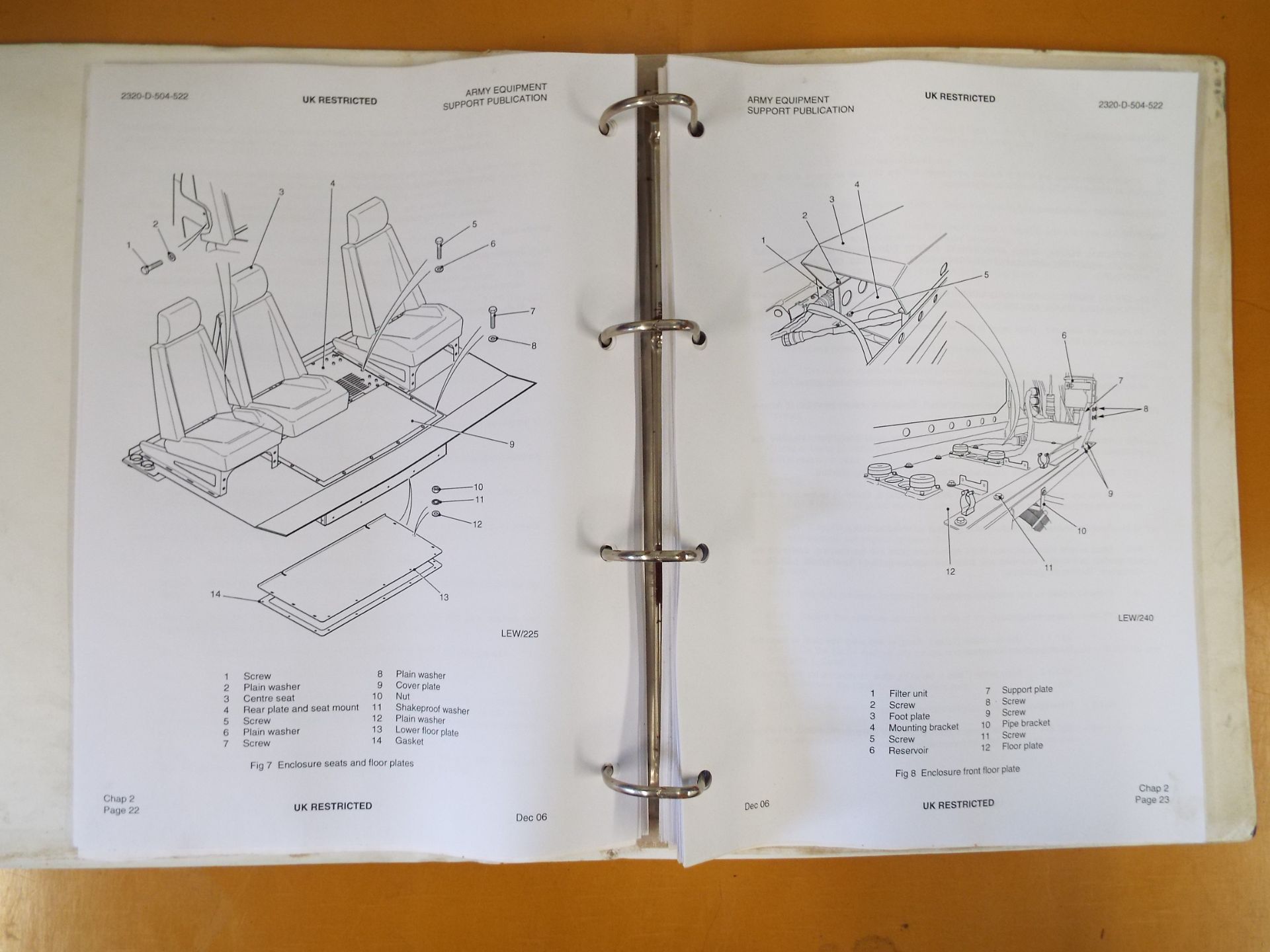Extremely Rare Mowag Duro III 4x4 Maintenance Instructions Document - Bild 7 aus 9