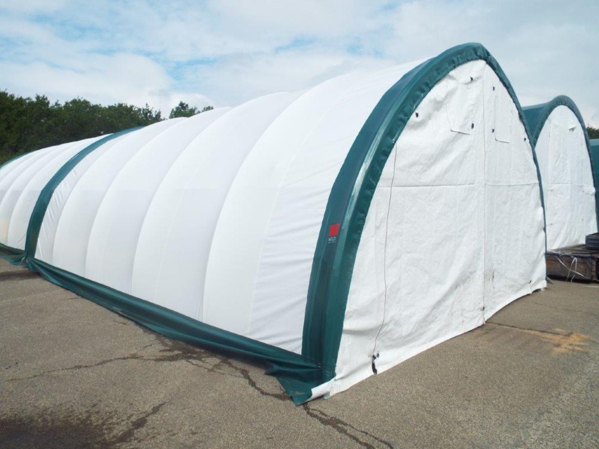 Heavy Duty Peak Storage Shelter 20'W x 30'L x 12' H P/No 203012QX-8P