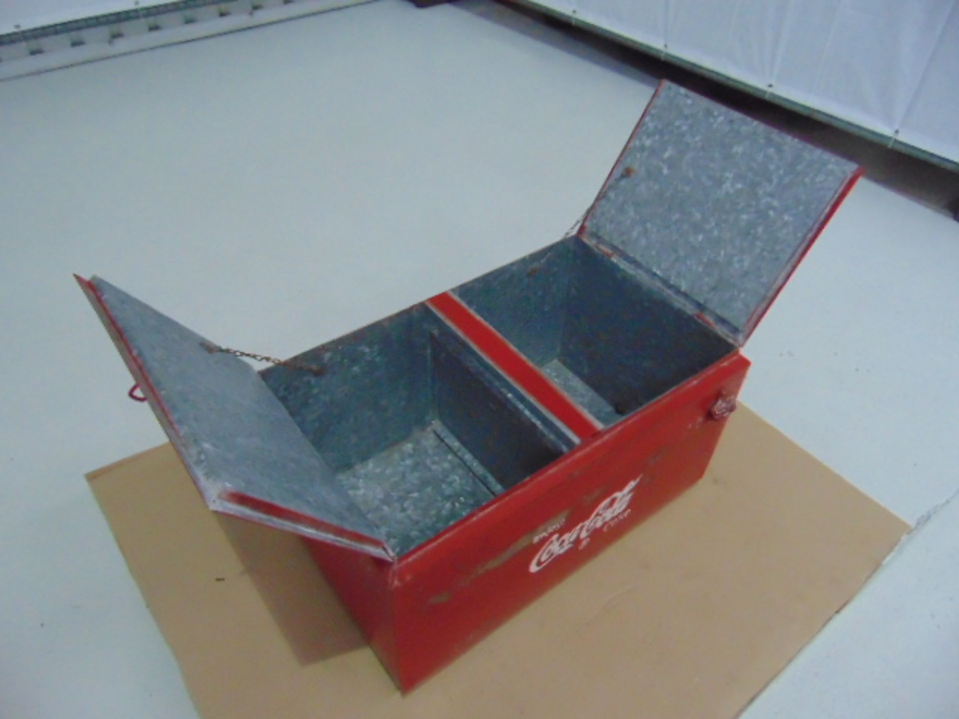 Vintage Coca Cola Double Cooler / Ice Box - Image 6 of 8