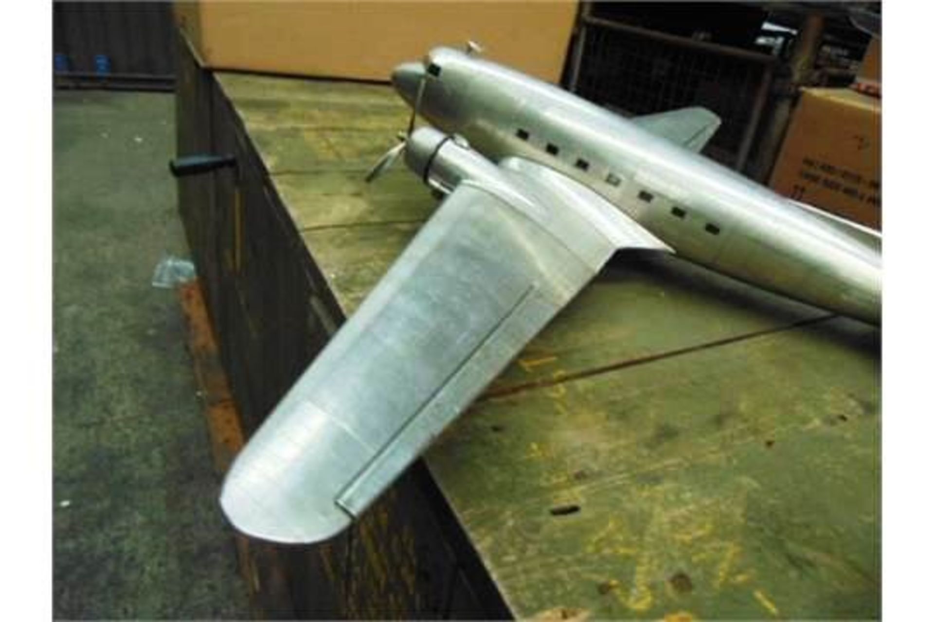 Douglas Dakota DC-3 Aluminium Scale Model - Image 4 of 5