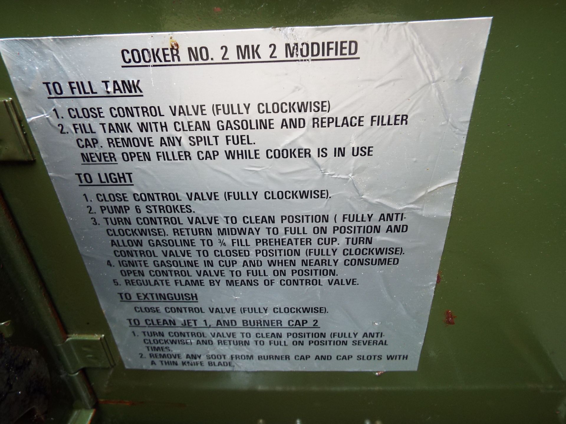 No.2 MK2 Cooker/Camping Stove - Image 5 of 7