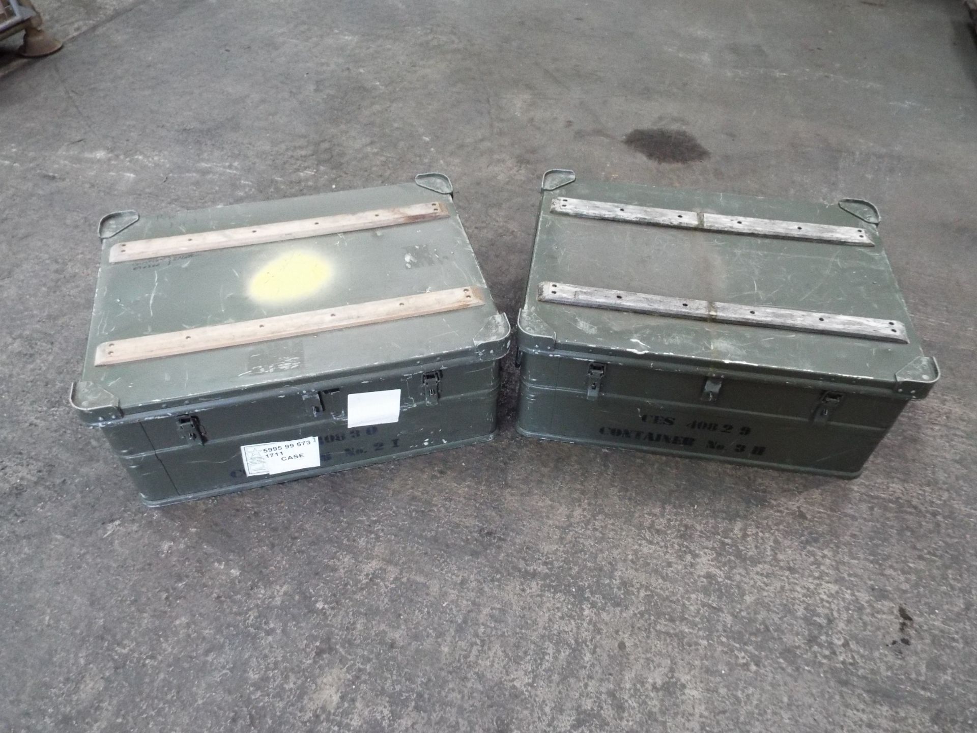 2 x Heavy Duty Zarges Aluminium Cases