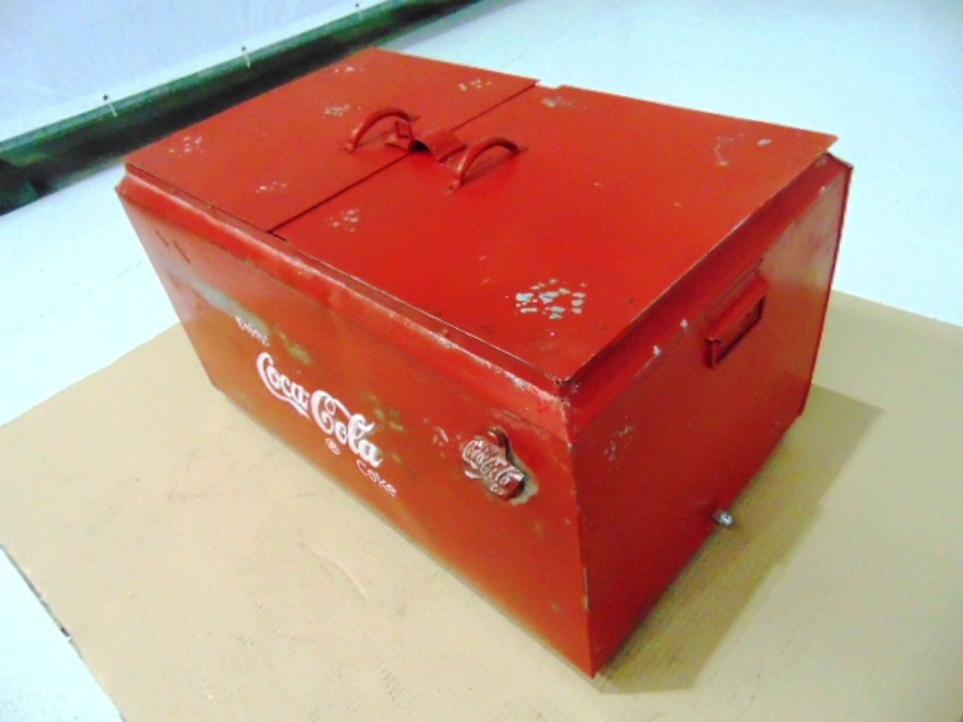 Vintage Coca Cola Double Cooler / Ice Box - Image 2 of 8