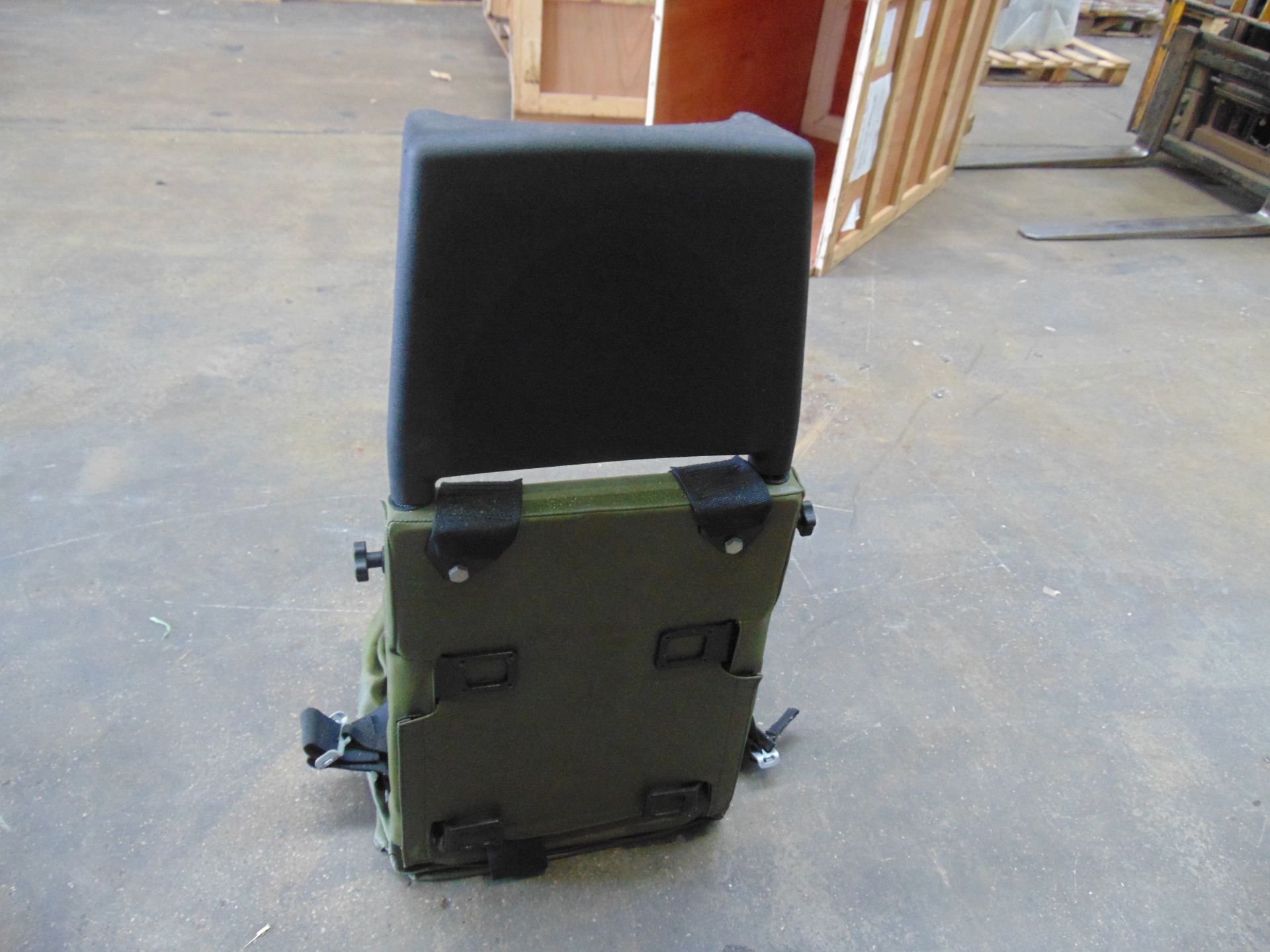 FV Drivers Seat Complete with Neck Support and 5 Point Harness - Image 5 of 5