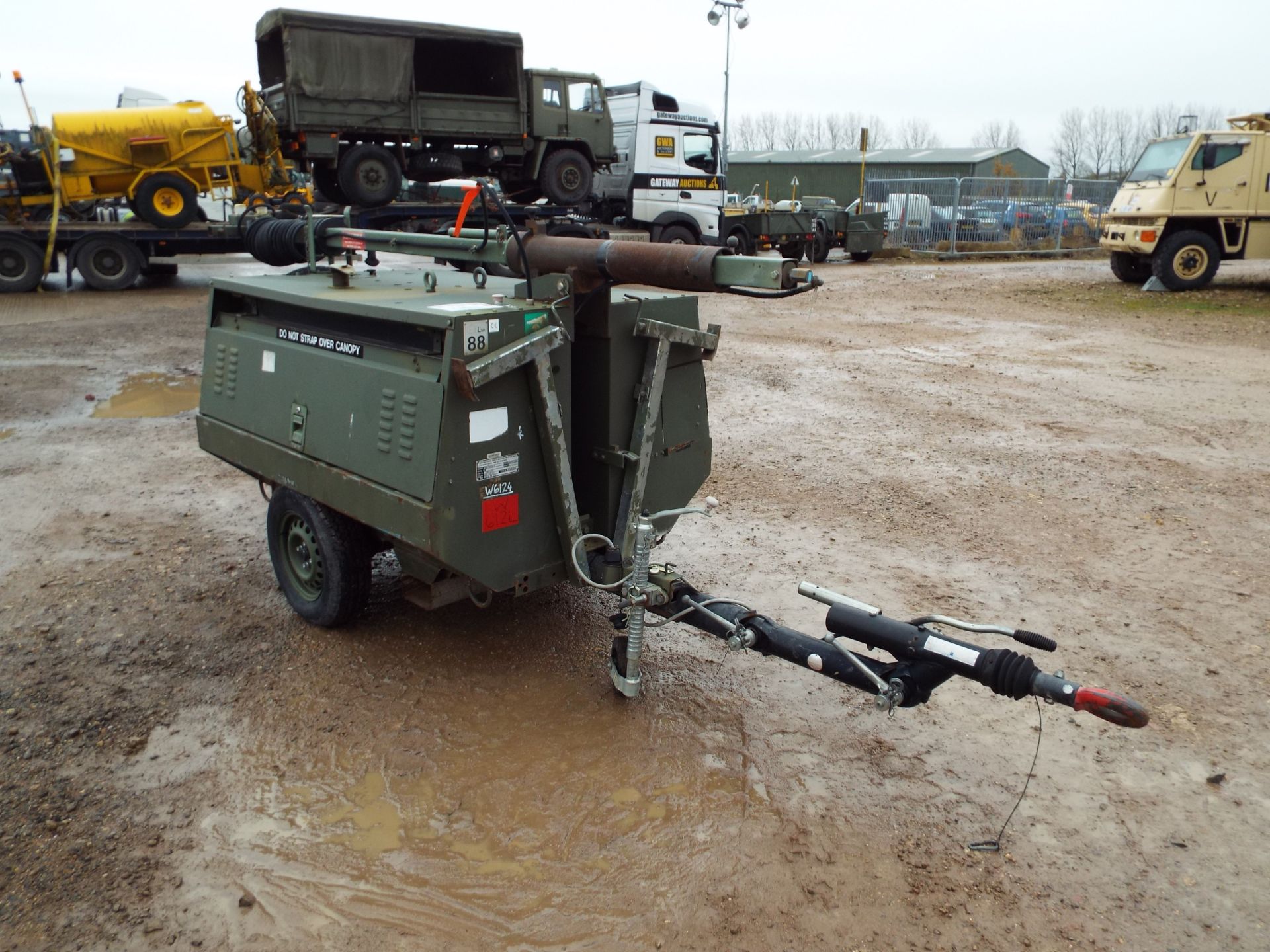 HyLite Kubota powered Trailer Mounted 9MTR Lighting Tower