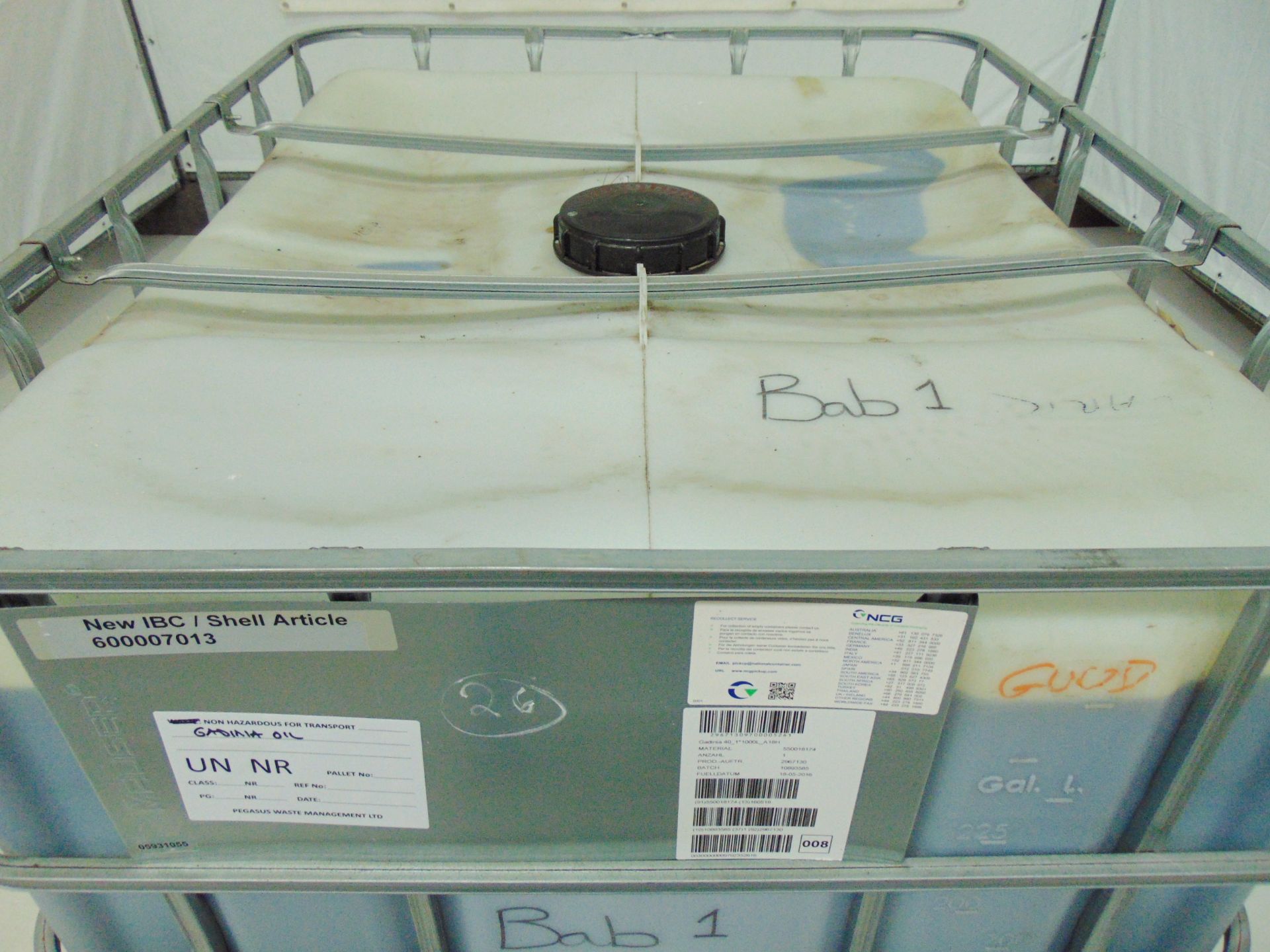 1 x Unissued 1000L IBC of Shell Gardinia 40 Oil - Image 3 of 7